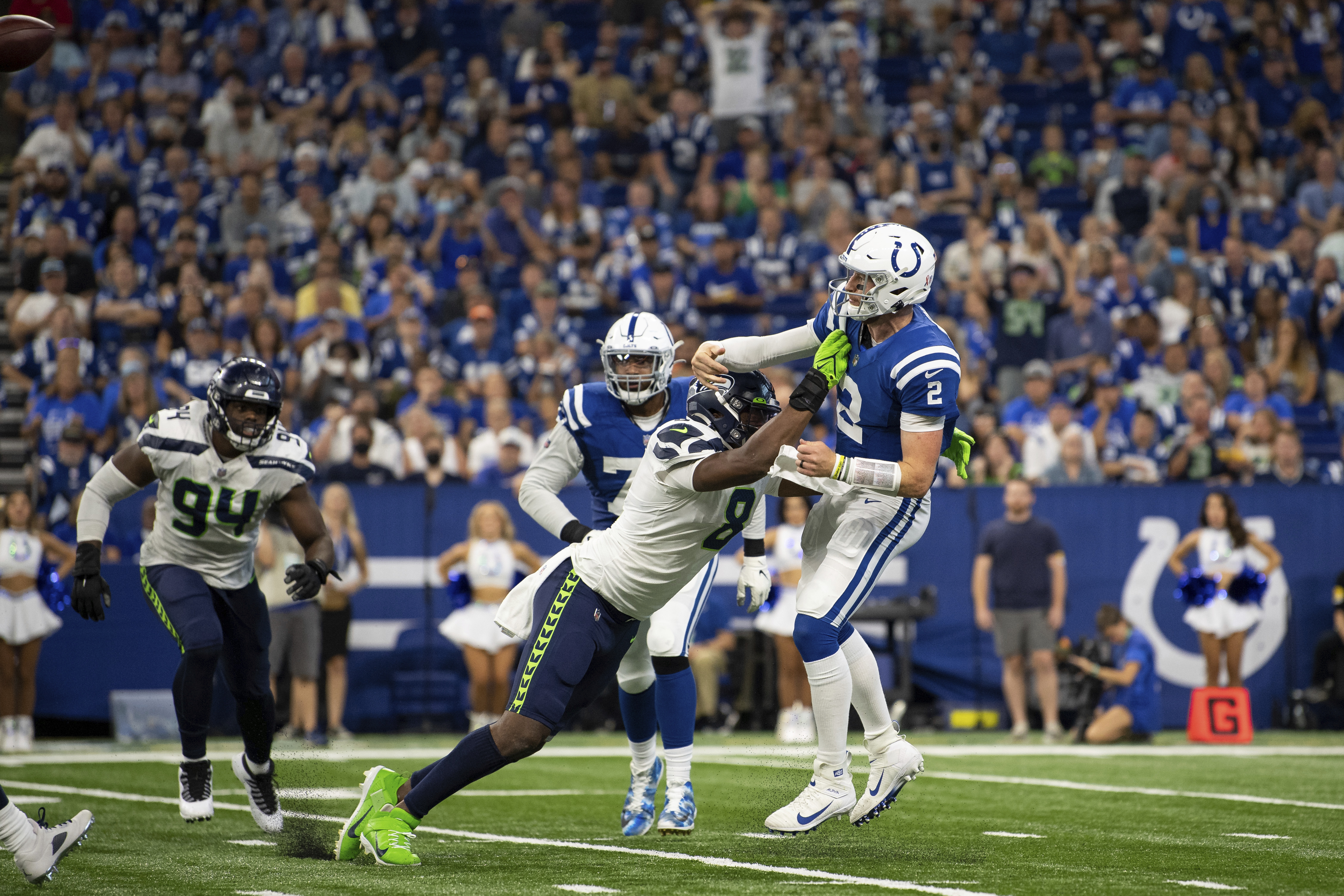 Efficient Wilson leads Seahawks past Colts 28-16 in opener