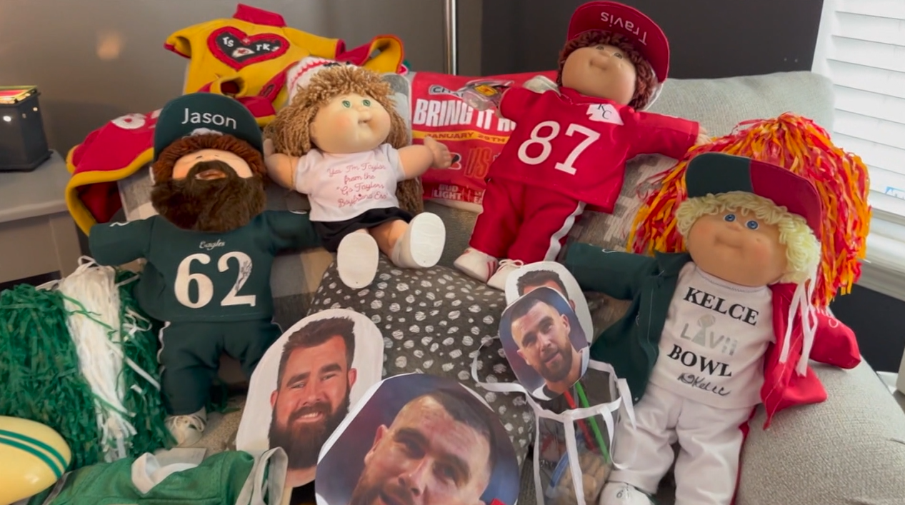 Chiefs fan hopes to get her custom Cabbage Patch dolls of Kelce