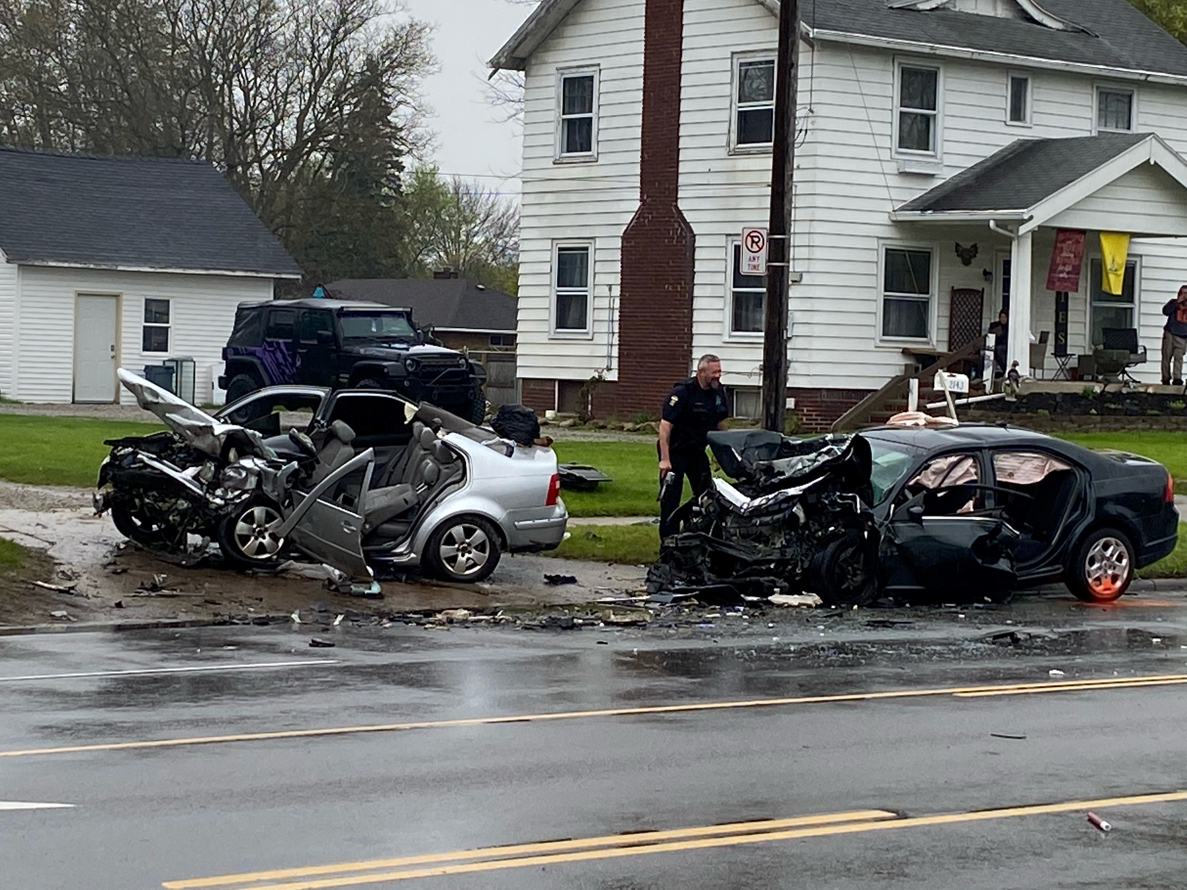 Person hospitalized after car crashes into south Toledo building