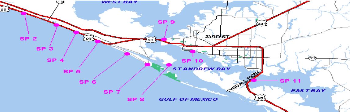 Map Of Panama City Beach Panama City Beach Beach Access Still Under Health Advisory