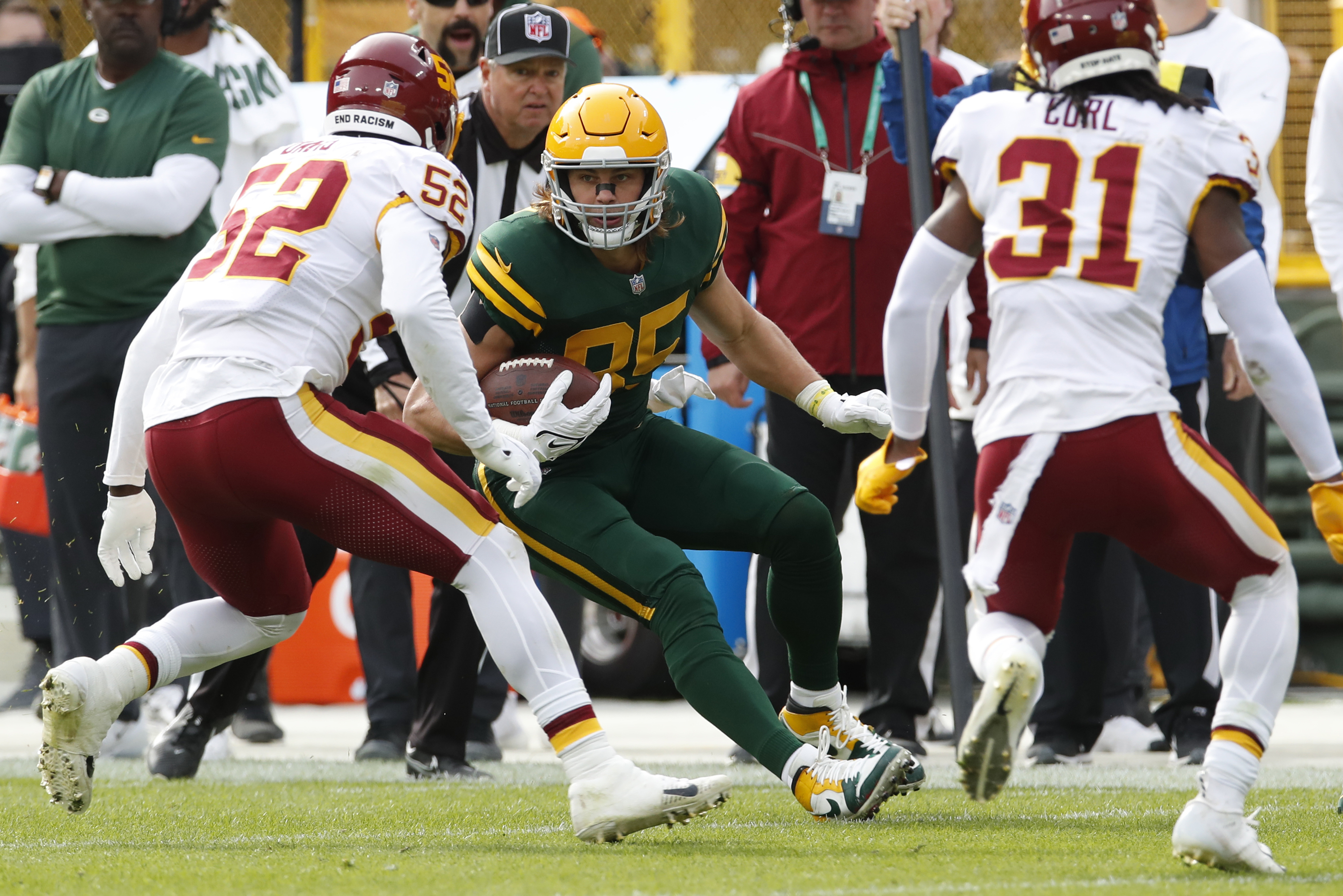 REPORT: Packers TE Robert Tonyan and RB Kylin Hill suffer torn