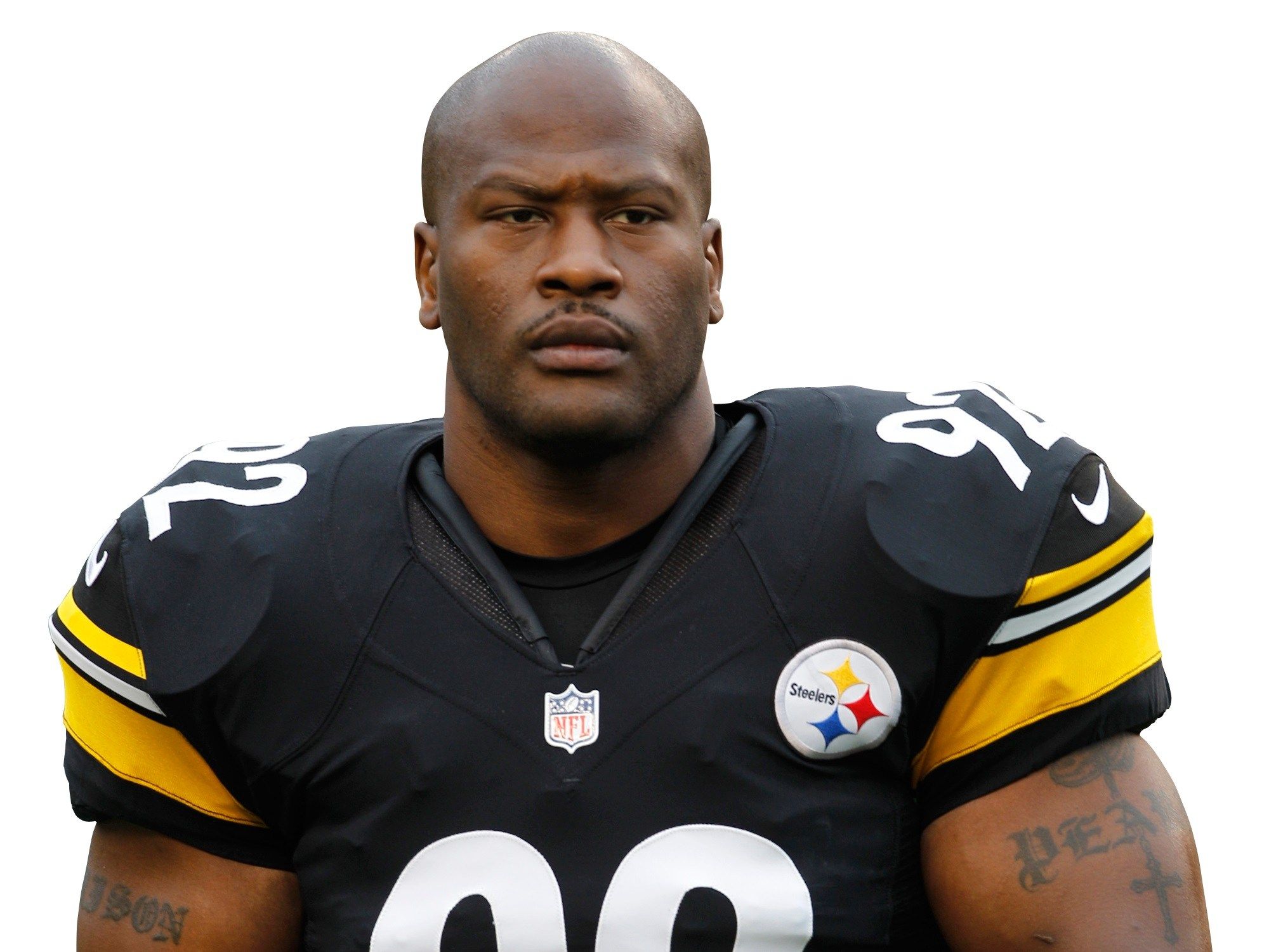 Steelers linebacker James Harrison returns sons' participation trophies