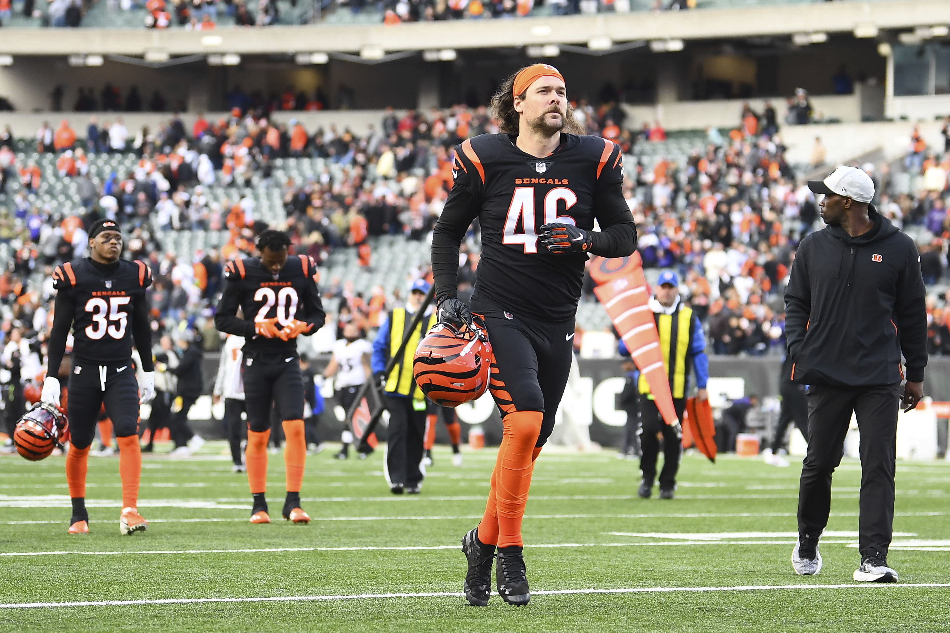 Bengals long snapper Clark Harris declared out with biceps injury