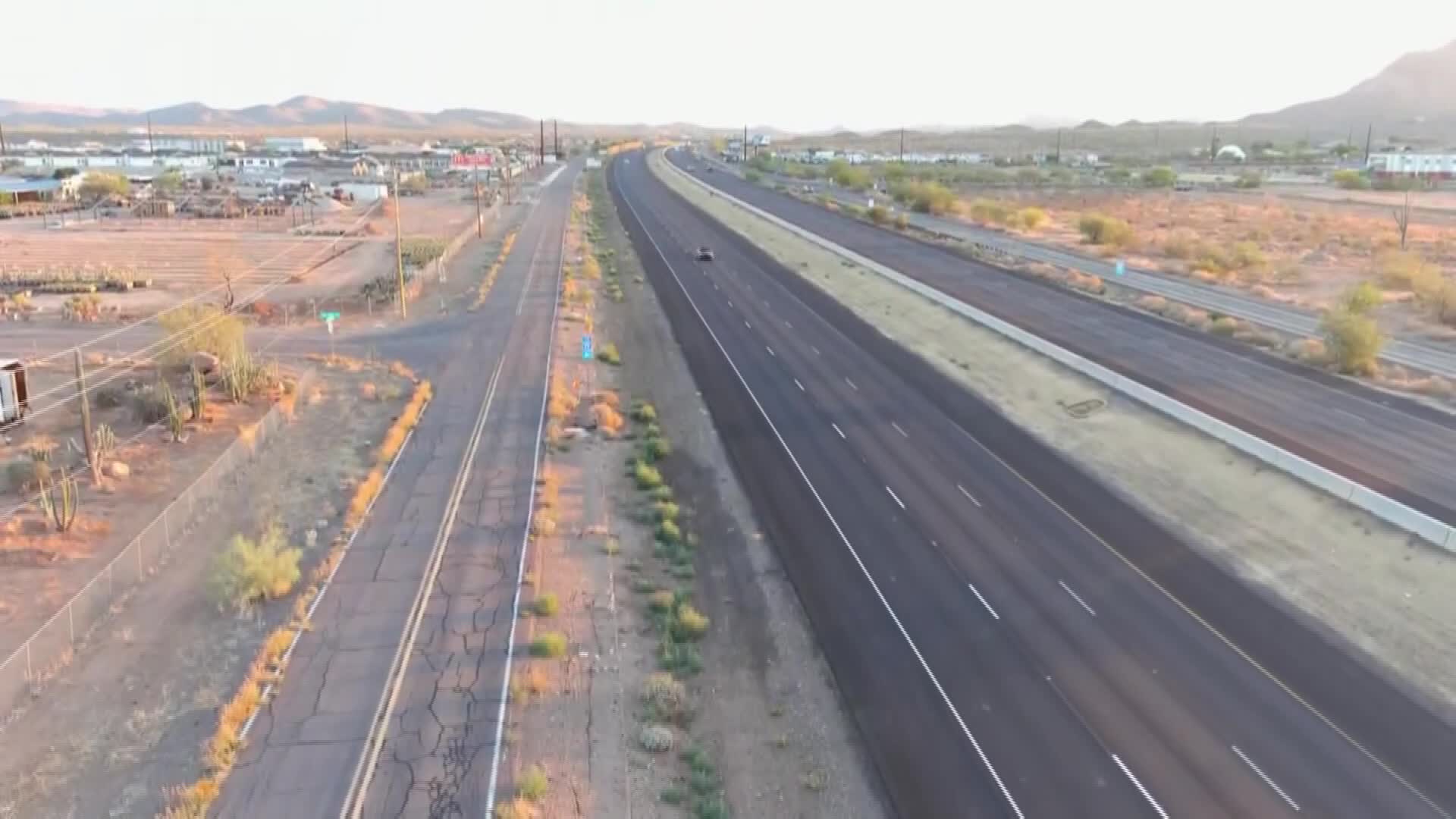 New third lanes open on I-17 to ease traffic north of Phoenix area