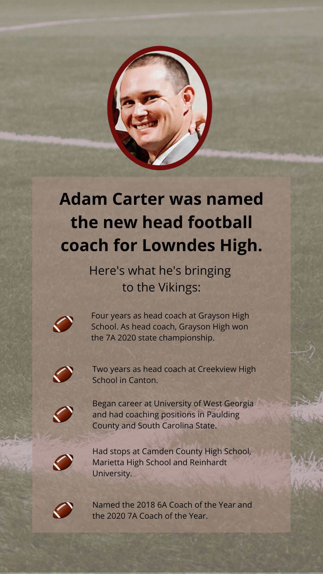 New Lowndes High football coach named