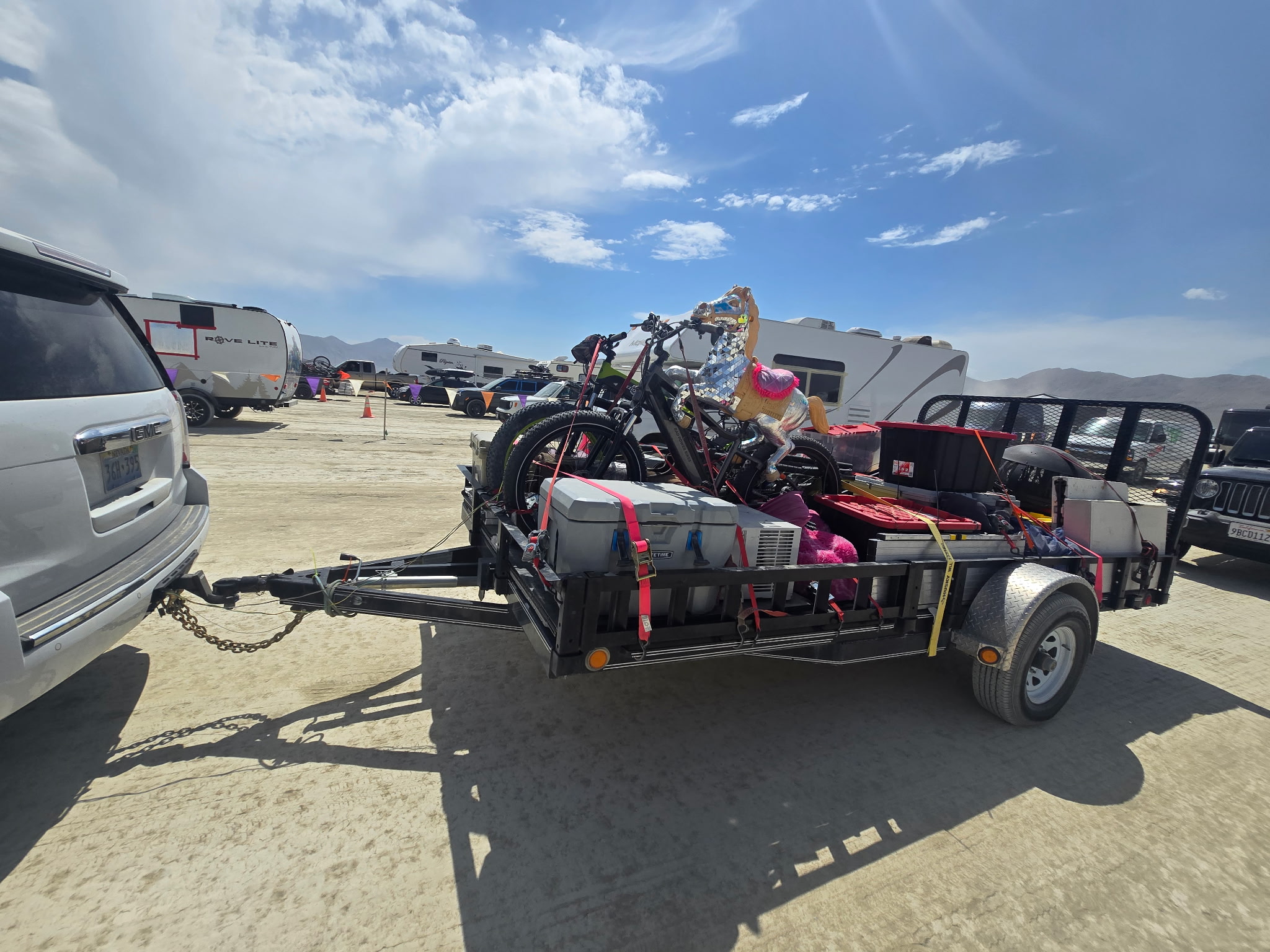 Burners wait in hours of traffic to make it to Black Rock City