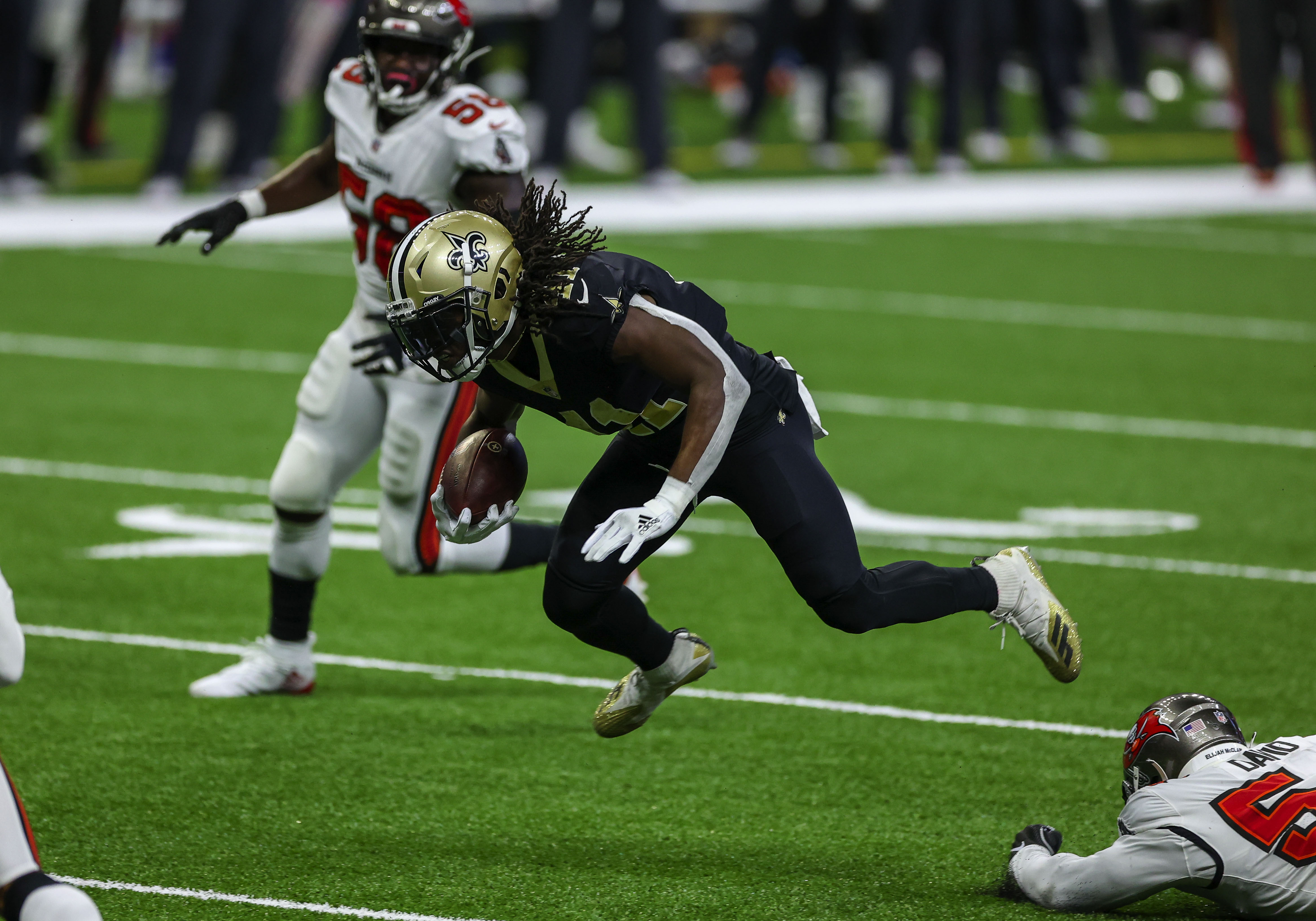 Carolina Panthers 21-31 New Orleans Saints: Alvin Kamara stars for