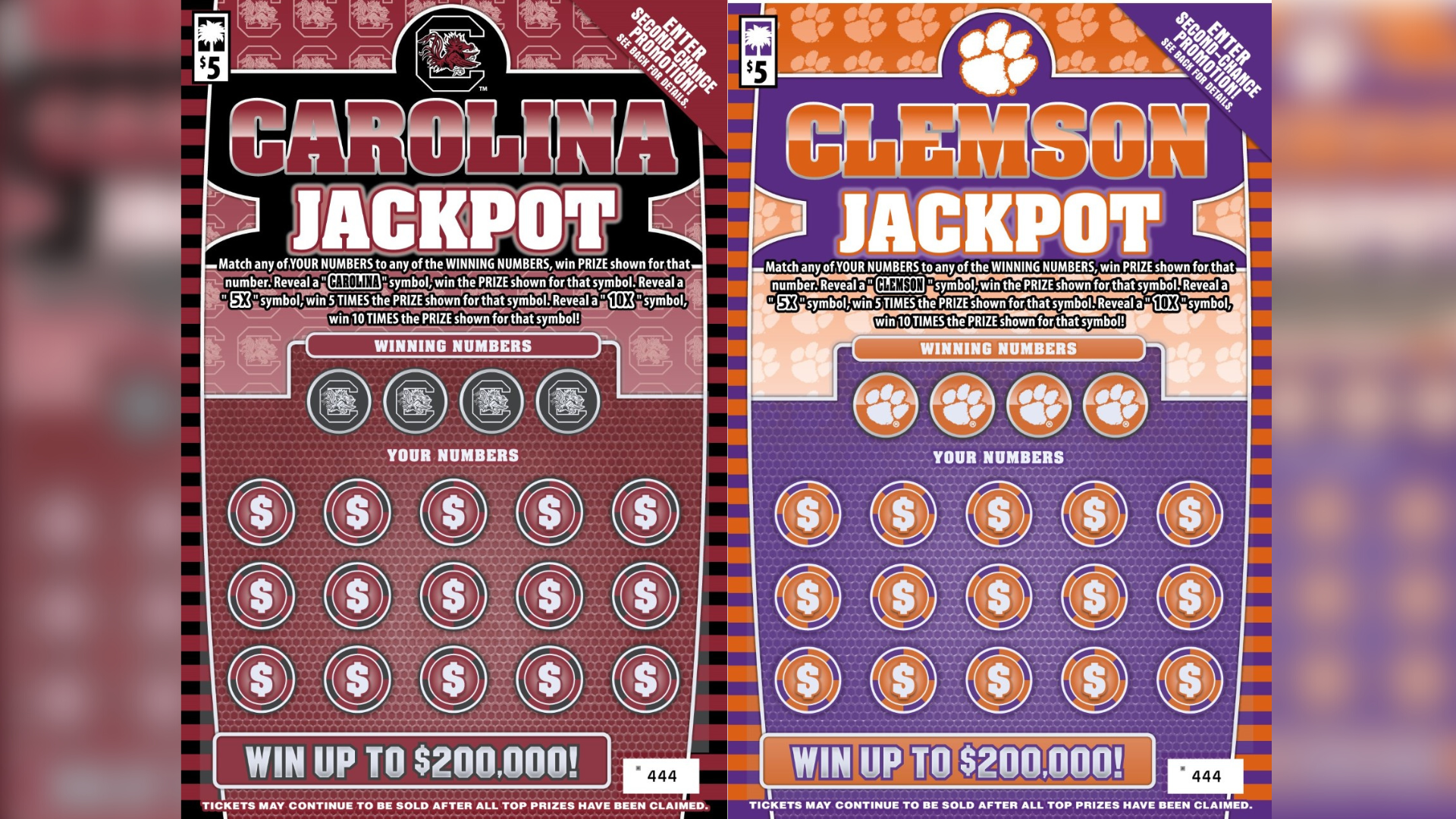 Scratch-Offs - South Carolina Education Lottery