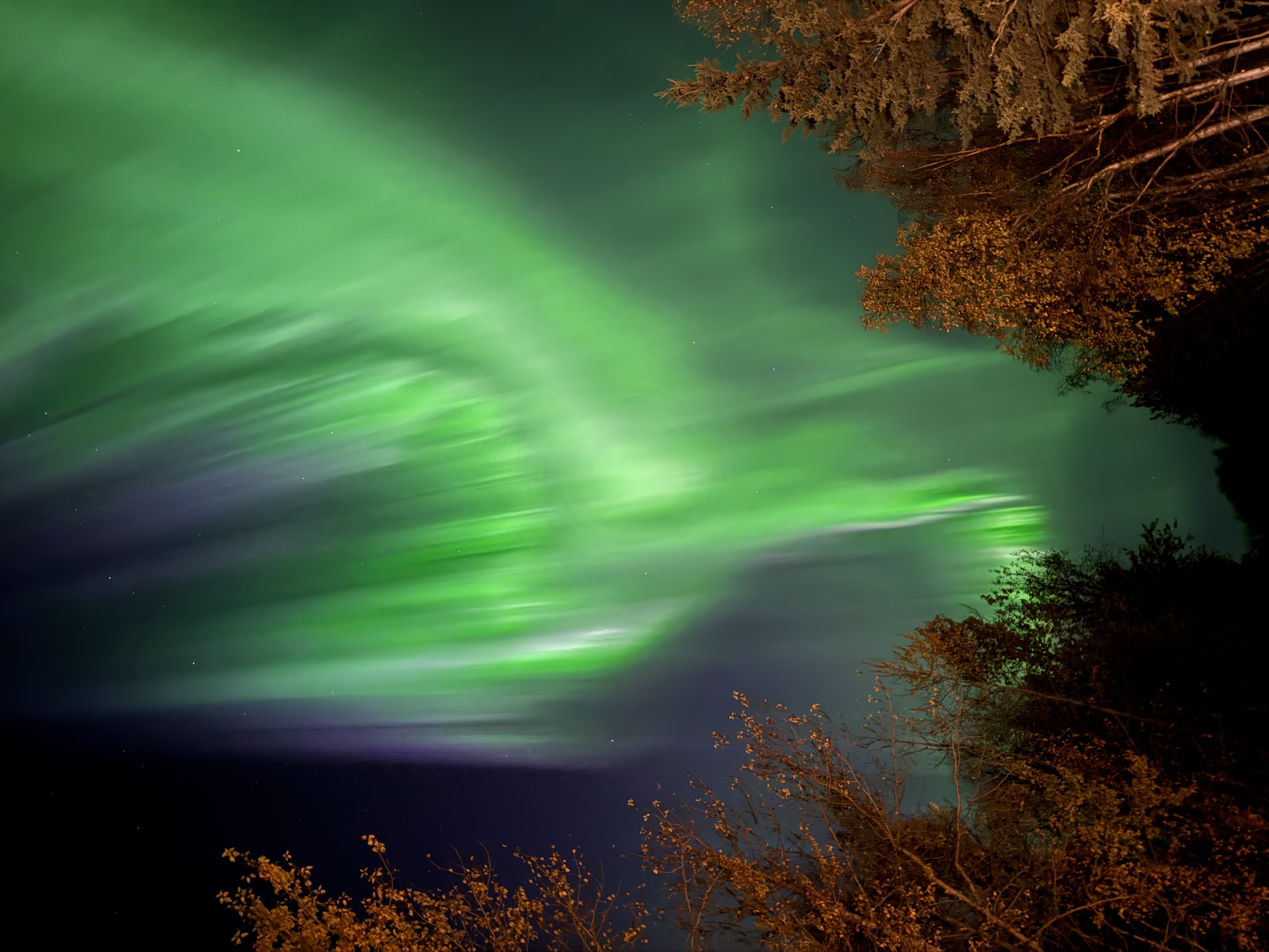 Aurora borealis puts on first big show of season