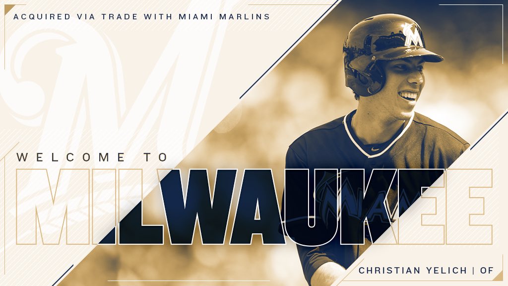 Marlins trade Christian Yelich to Brewers for 4 players 