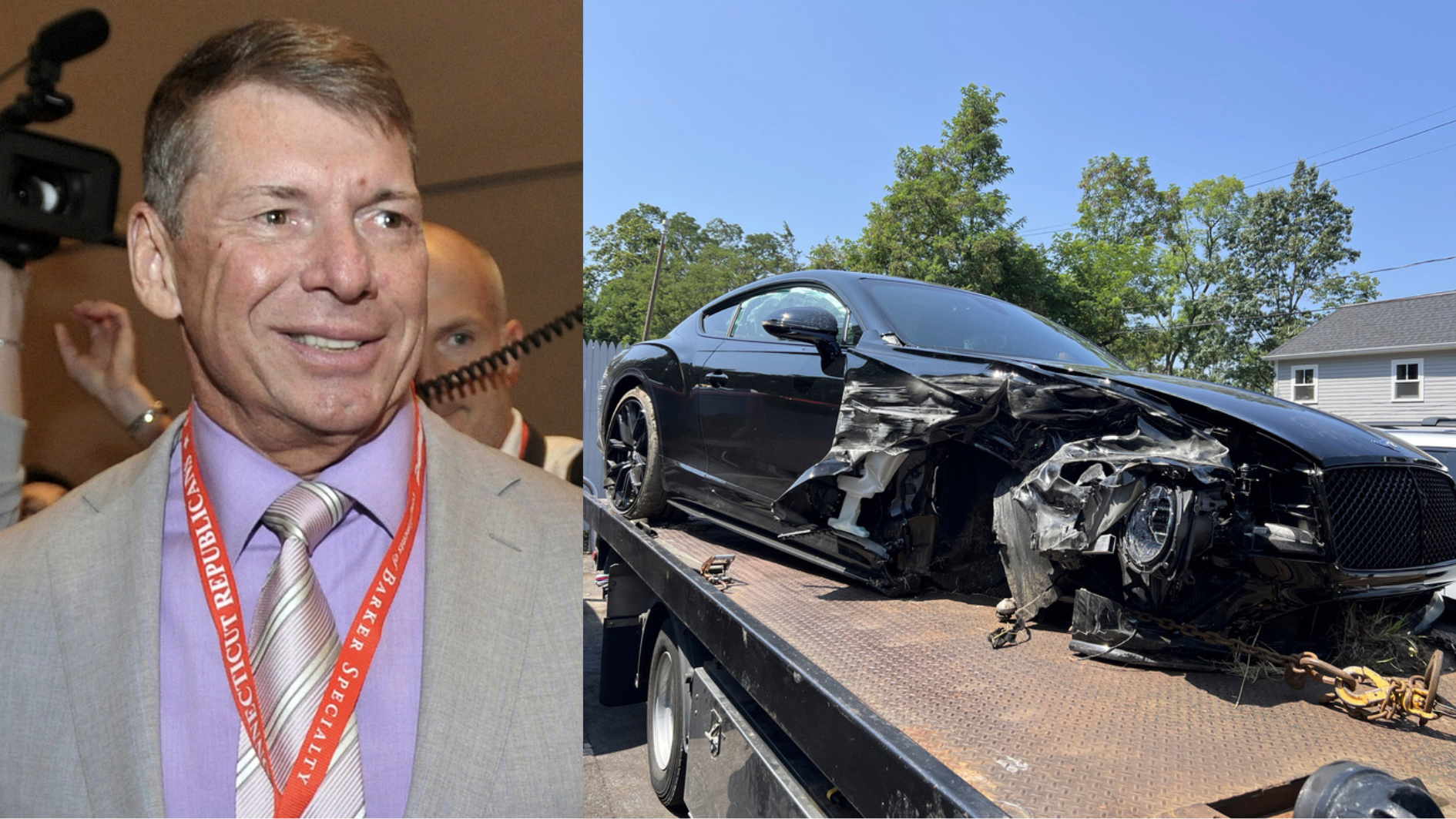 Former WWE boss Vince McMahon is cited for reckless driving in crash