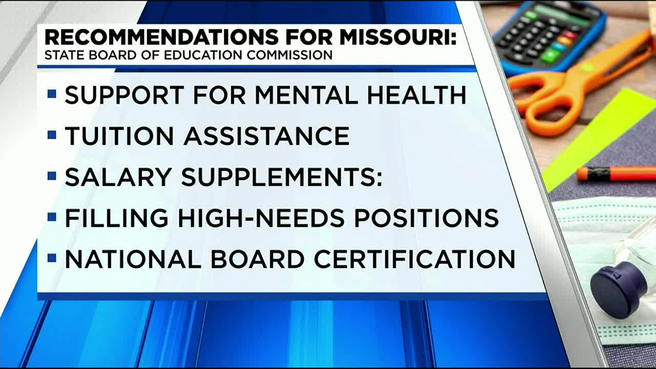 Missouri commission recommends raising starting salaries for teachers