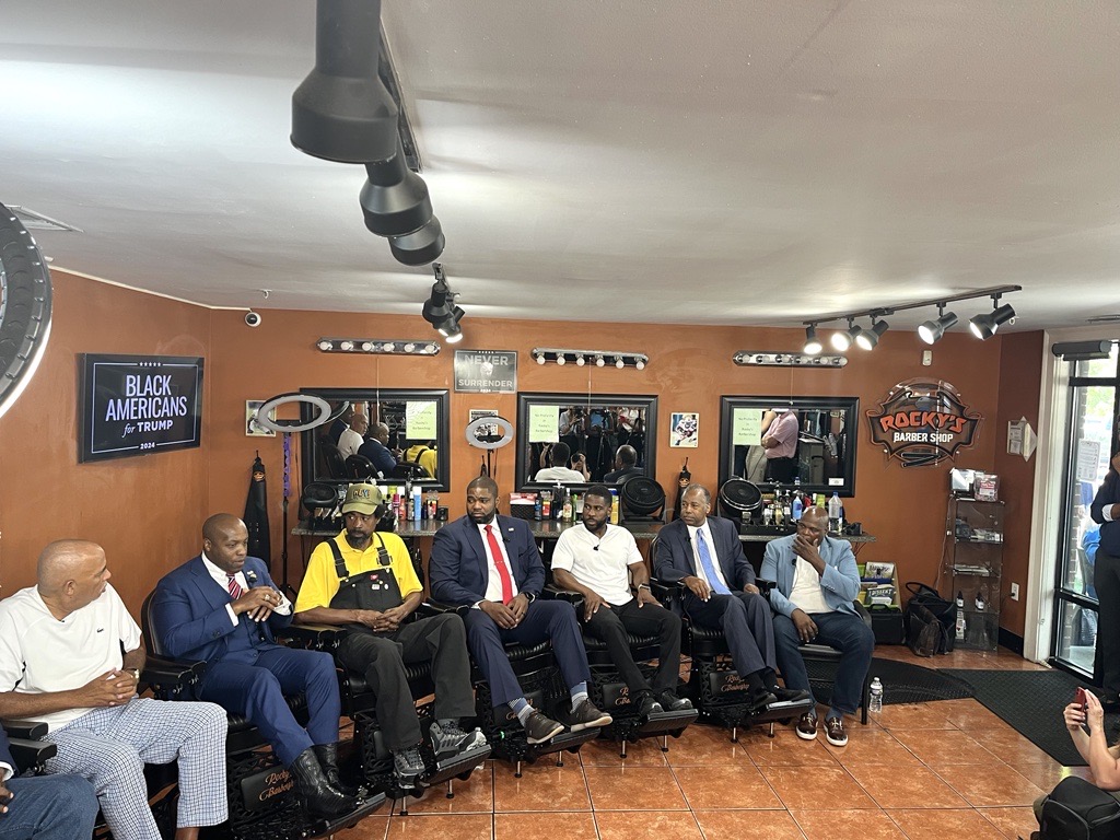 Trump doubles down on Black vote during event at Buckhead barbershop