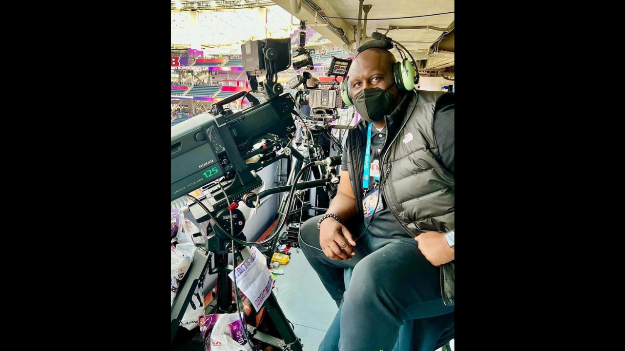 Southern University alum operates camera for Super Bowl