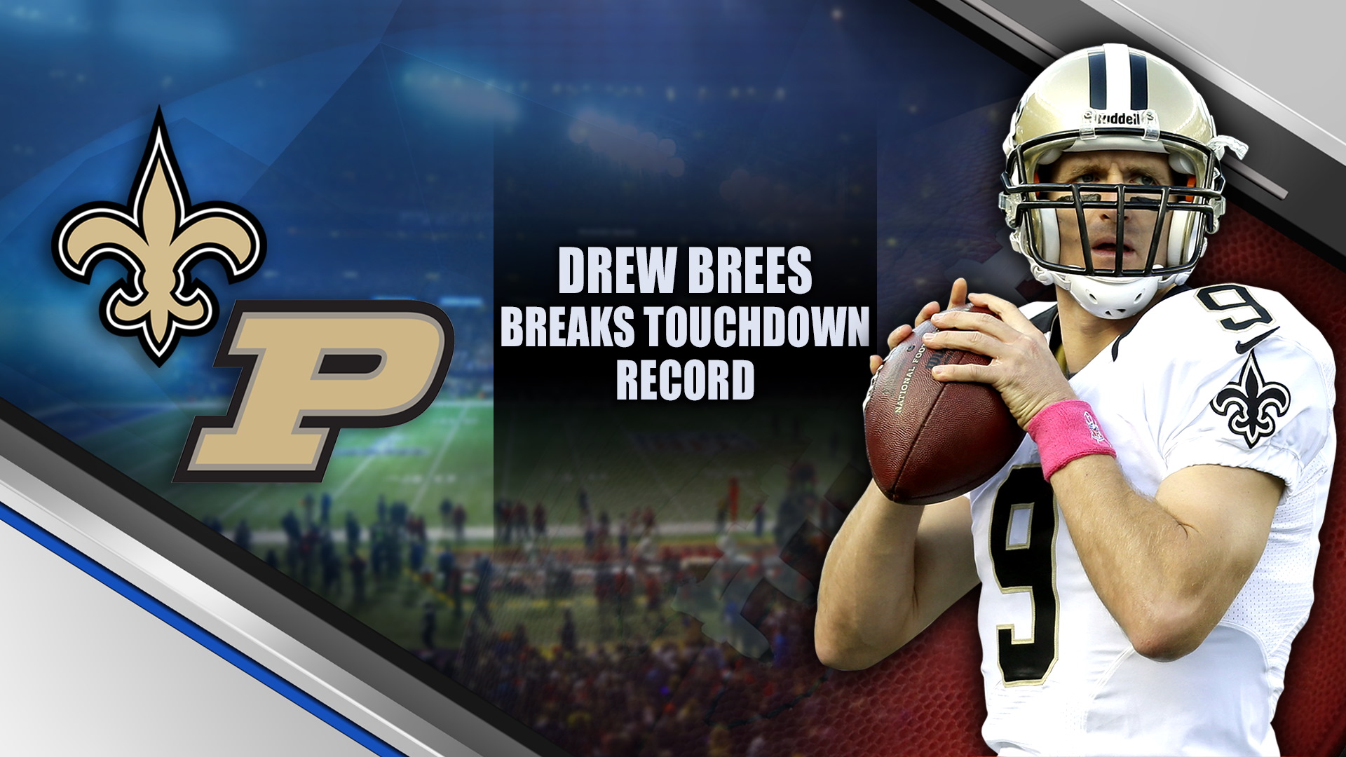 Drew Brees sets new all-time NFL touchdown passing record as