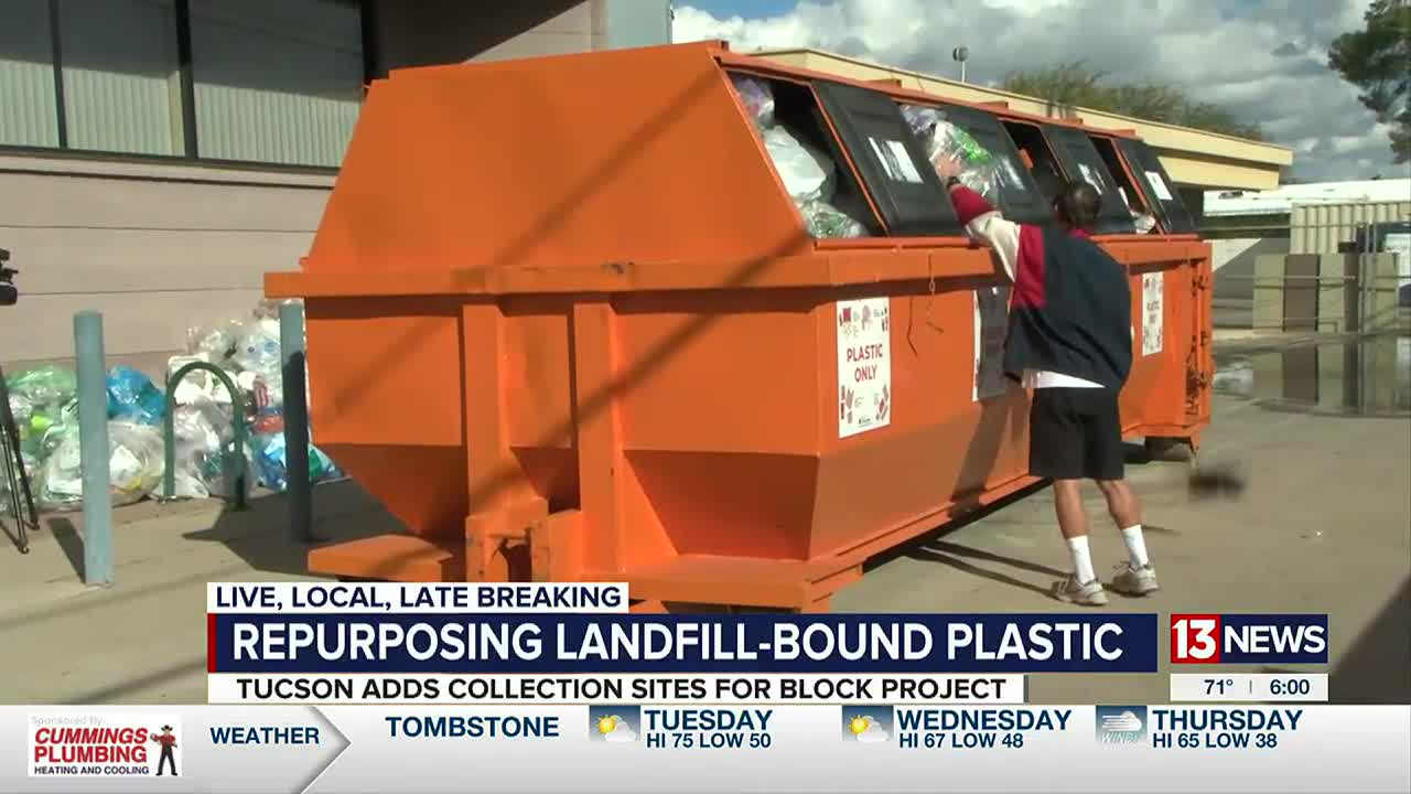 Tucson expands plastic recycling sites for block project