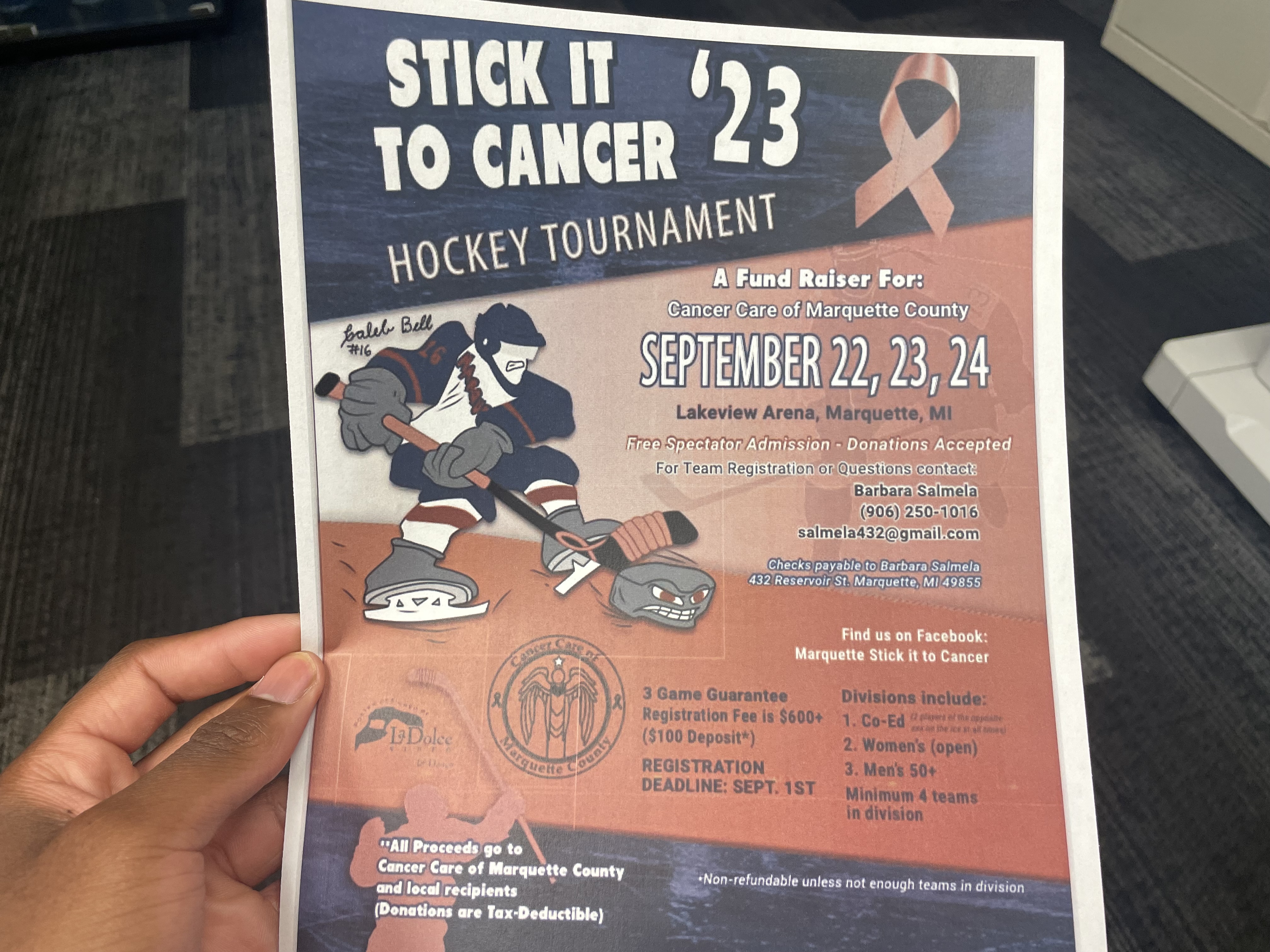 Cross Check Cancer Hockey Event Is October 23 — Nylen Cancer Center