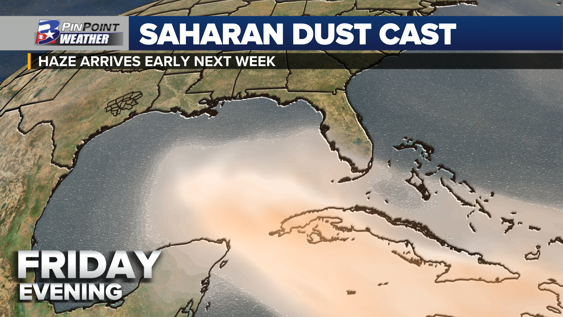 Sahara Dust Map 2019 First Saharan Dust Plume Of The Season Expected Early Next Week