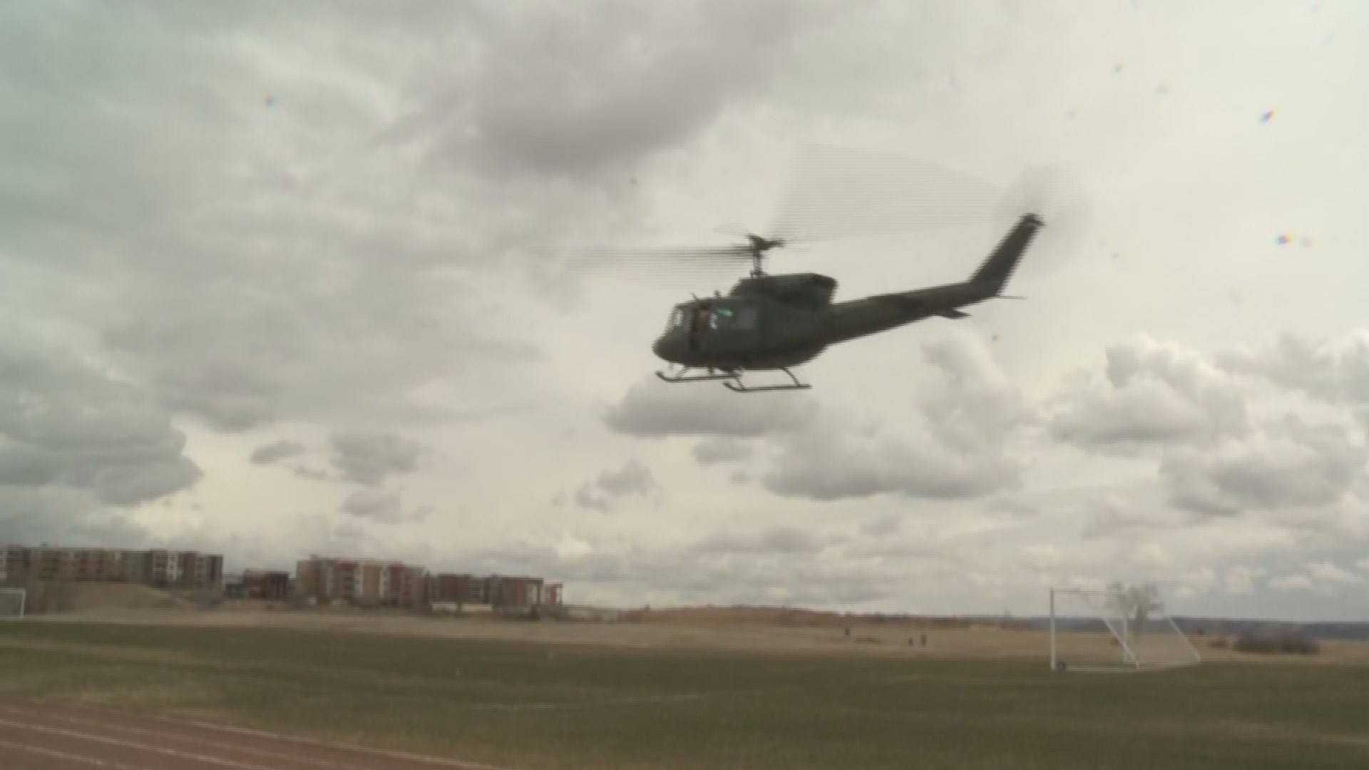 Alum lands military helicopter at his old middle school in Colorado Springs  where his mother teaches