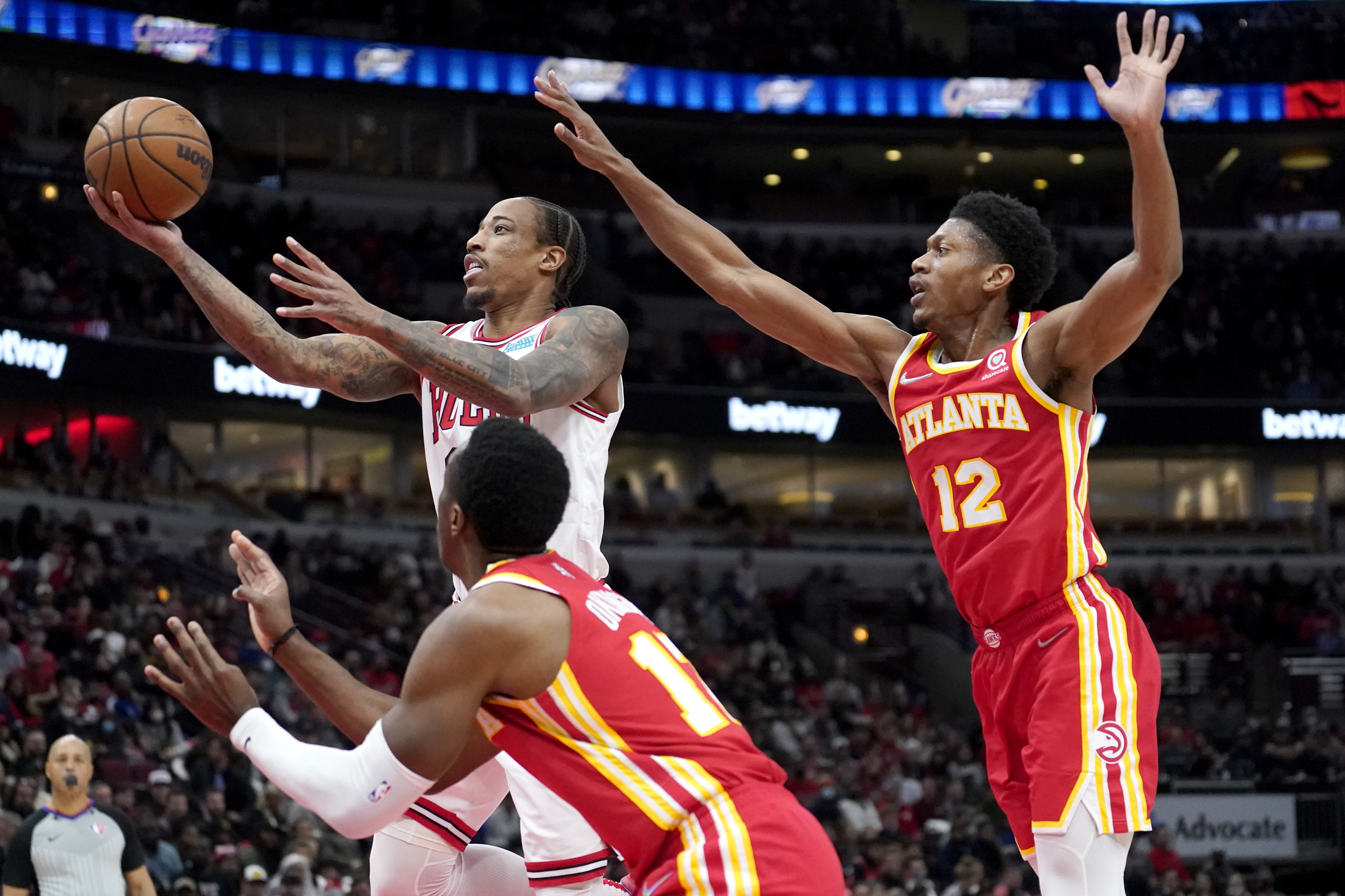 Hawks Not Enough for Sharp Shooting Bucks in Peachtree Night Photo