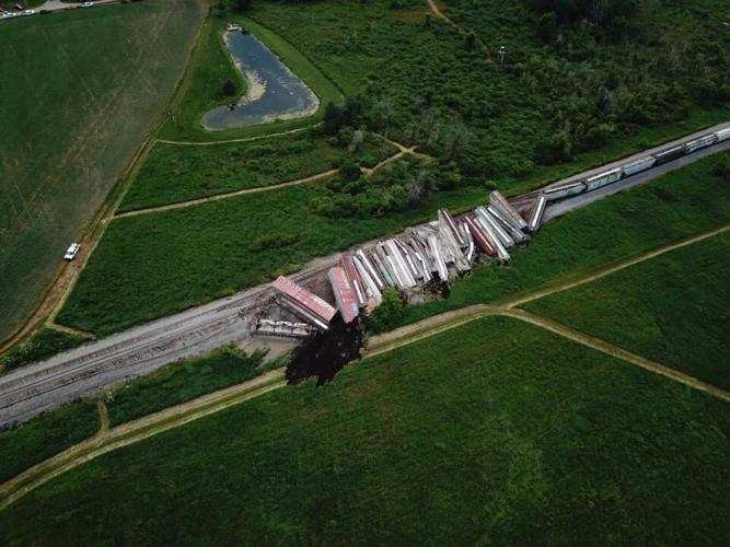 29 train cars derail in Dodge County; roads back open