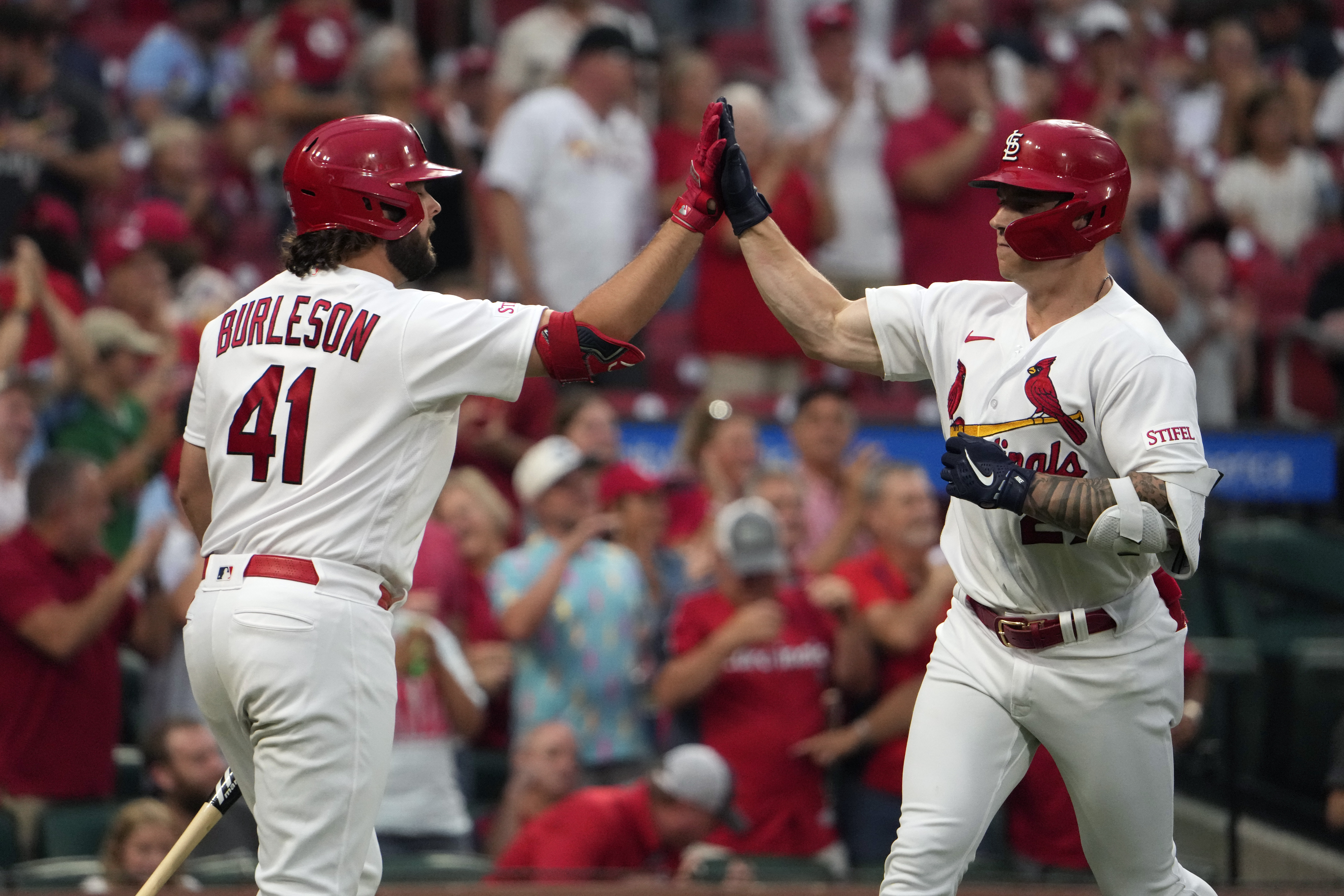 Hudson works 7 strong innings and the Cardinals hit 4 HRs in win