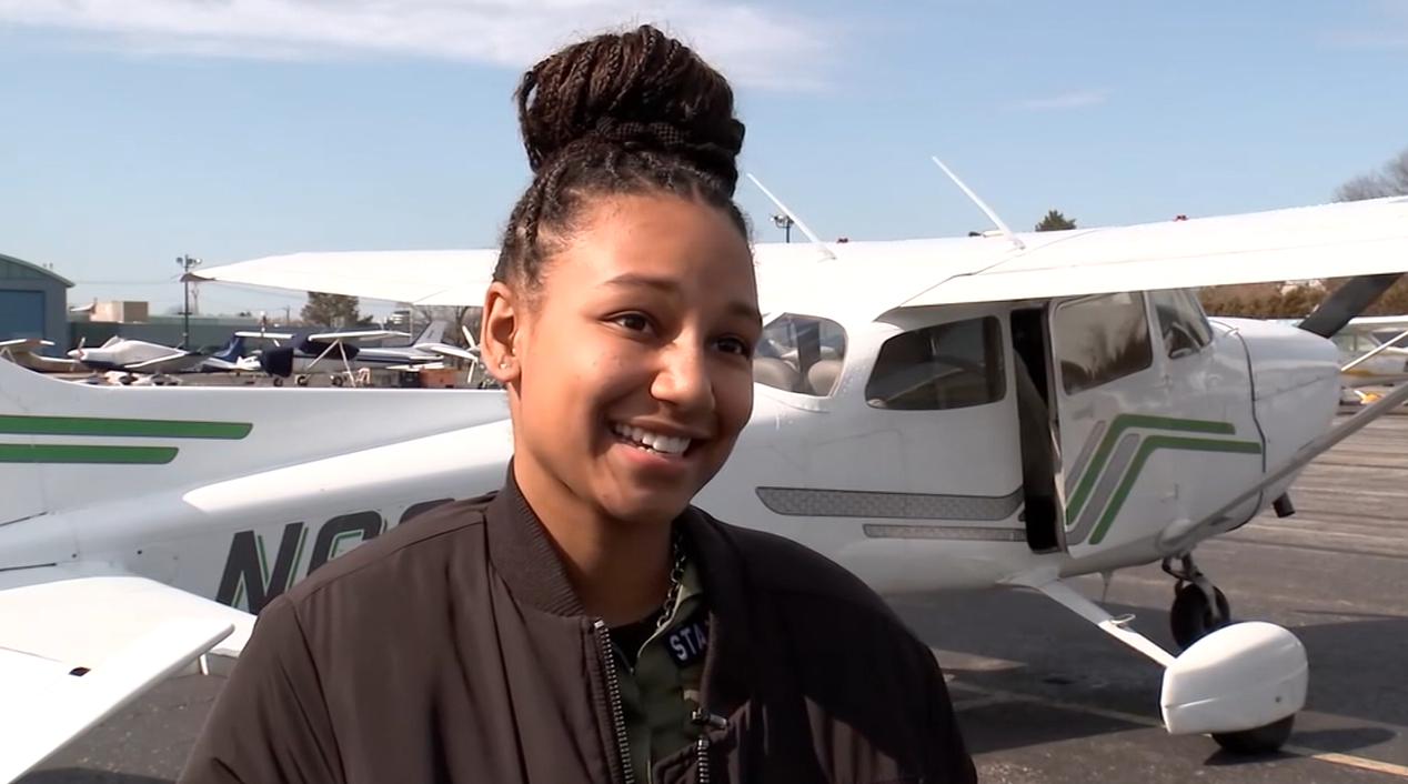 17-year-old girl becomes one of the youngest licensed Black pilots in the  country