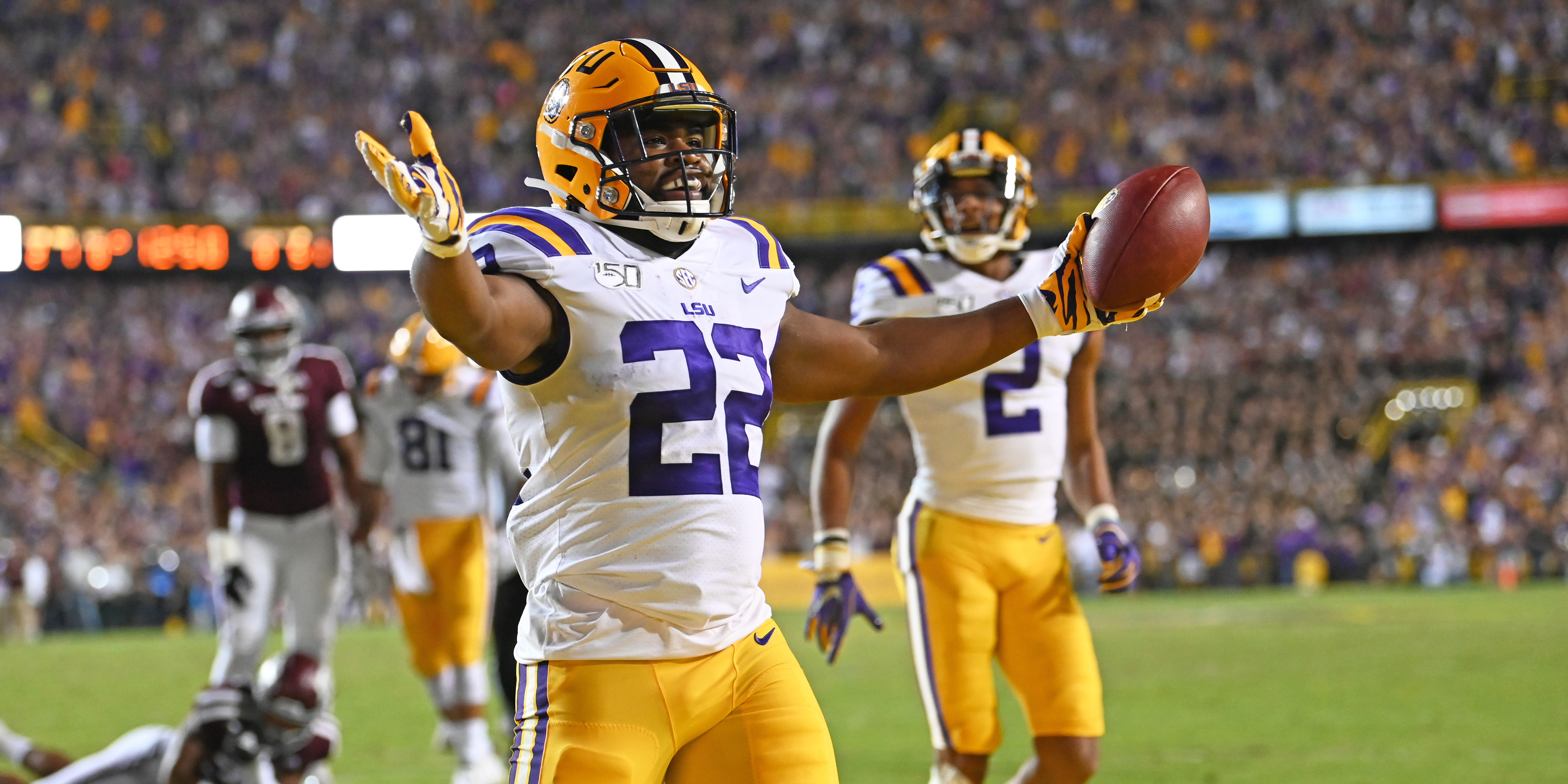 LSU's Clyde Edwards-Helaire a small but powerful package in the