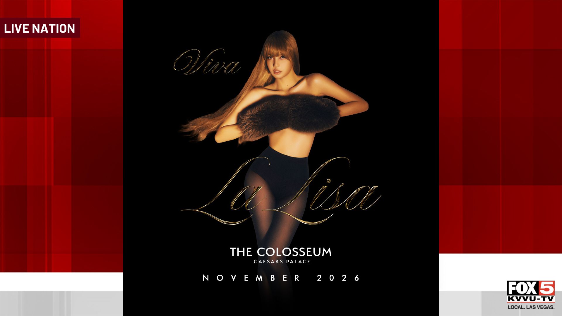 Blackpink's LISA announces first Las Vegas residency at Caesars Palace