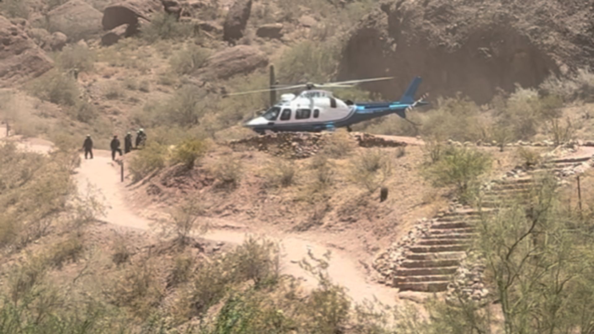 Overheated hiker in critical condition after being rescued from trail on  Camelback Mountain