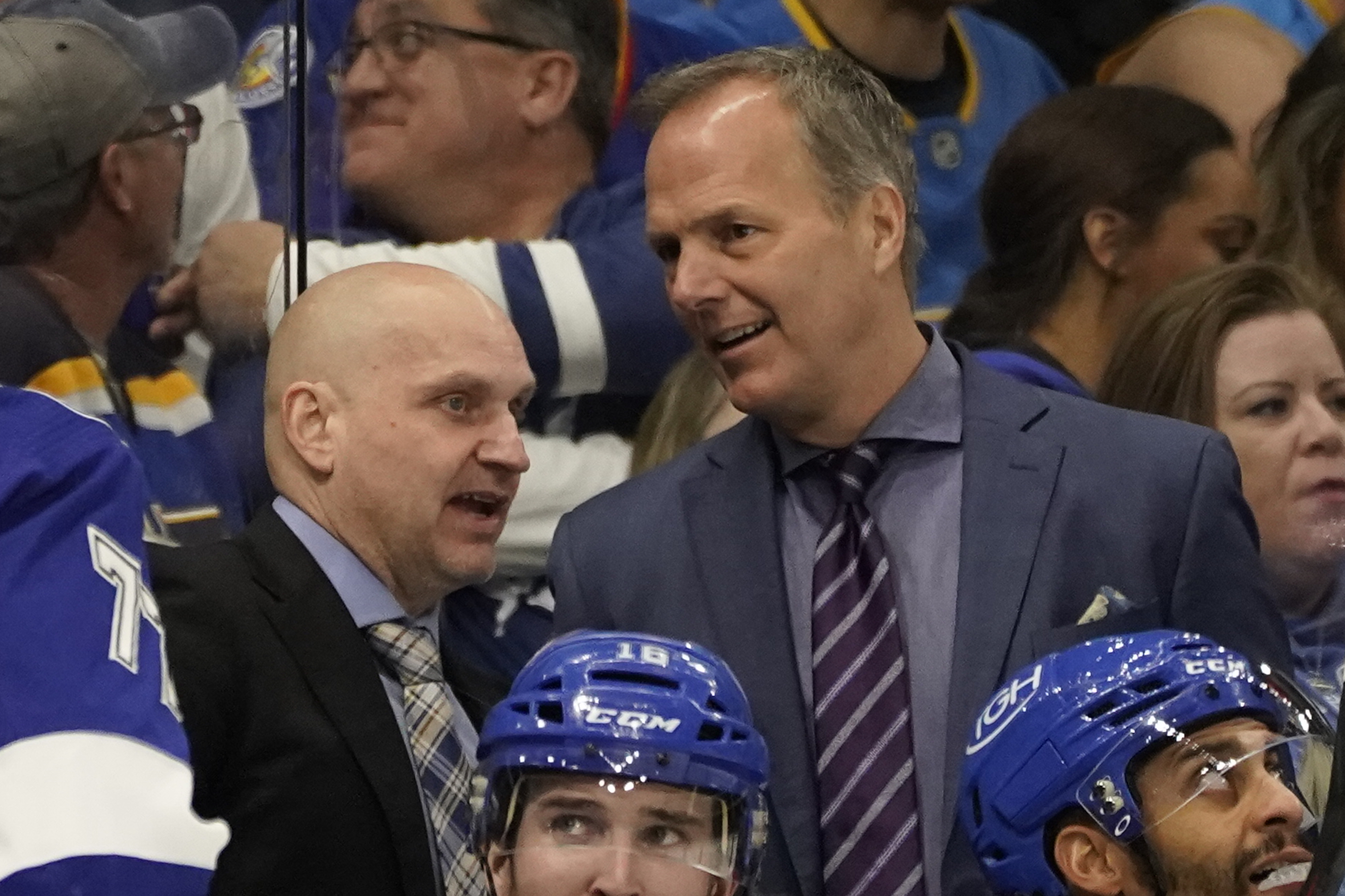 Tampa Bay Lightning head coach Jon Cooper looks on from the bench