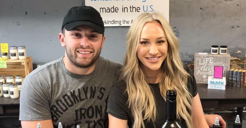 Baker Mayfield's wife, Emily, gushes over 'best company' at game