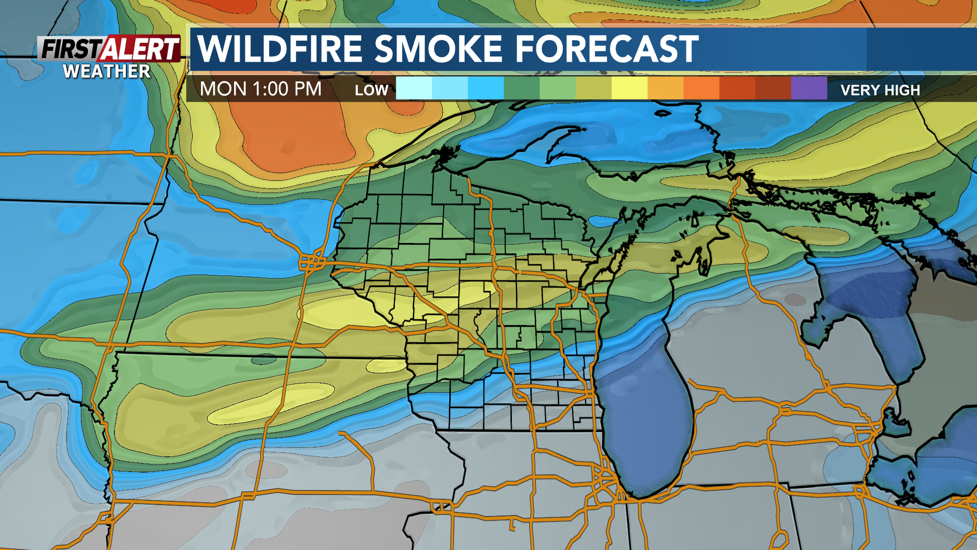 First Alert Weather: Smoke and hazy skies continues on Tuesday