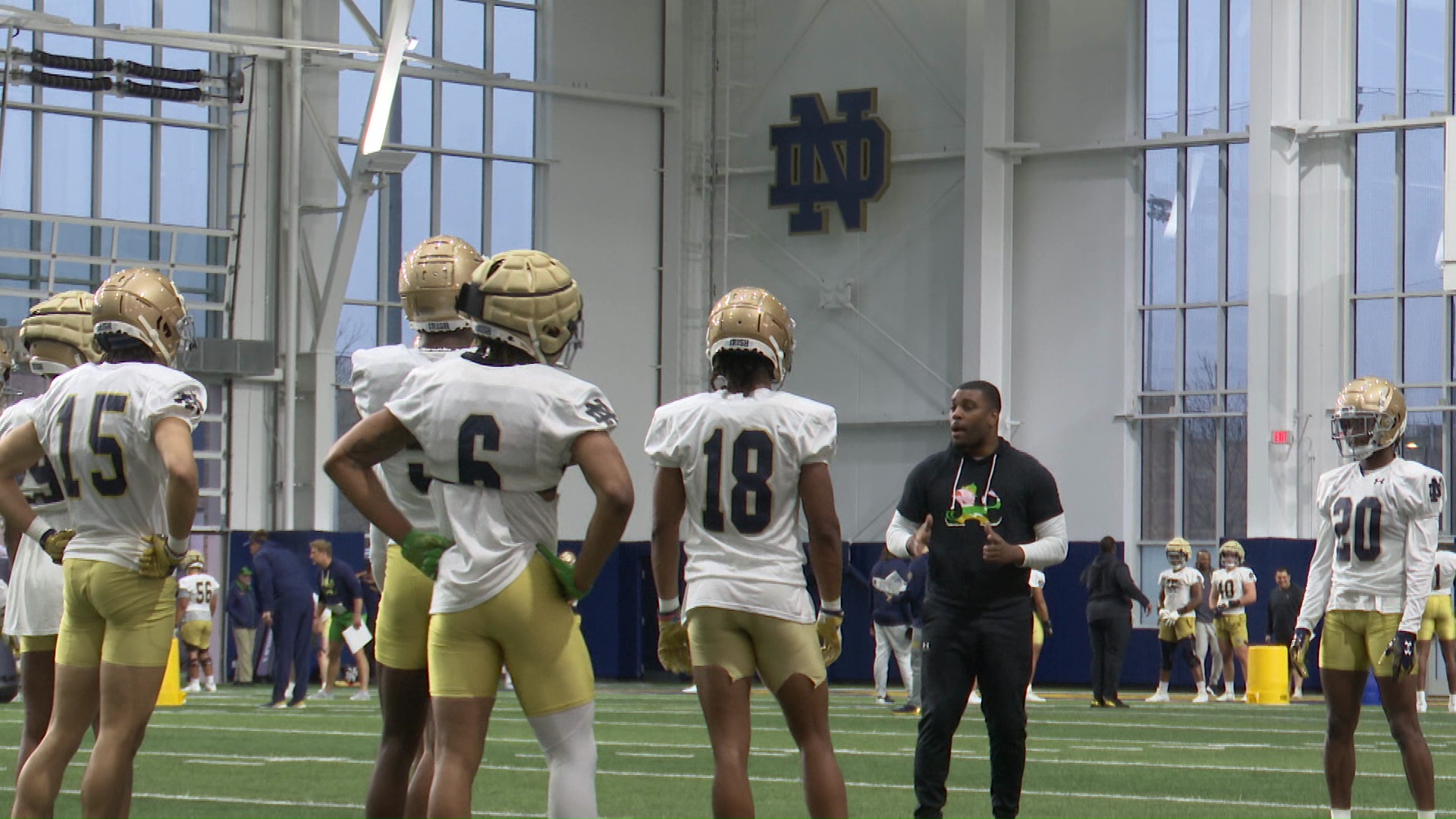 What's going on with spring practice for Notre Dame Football