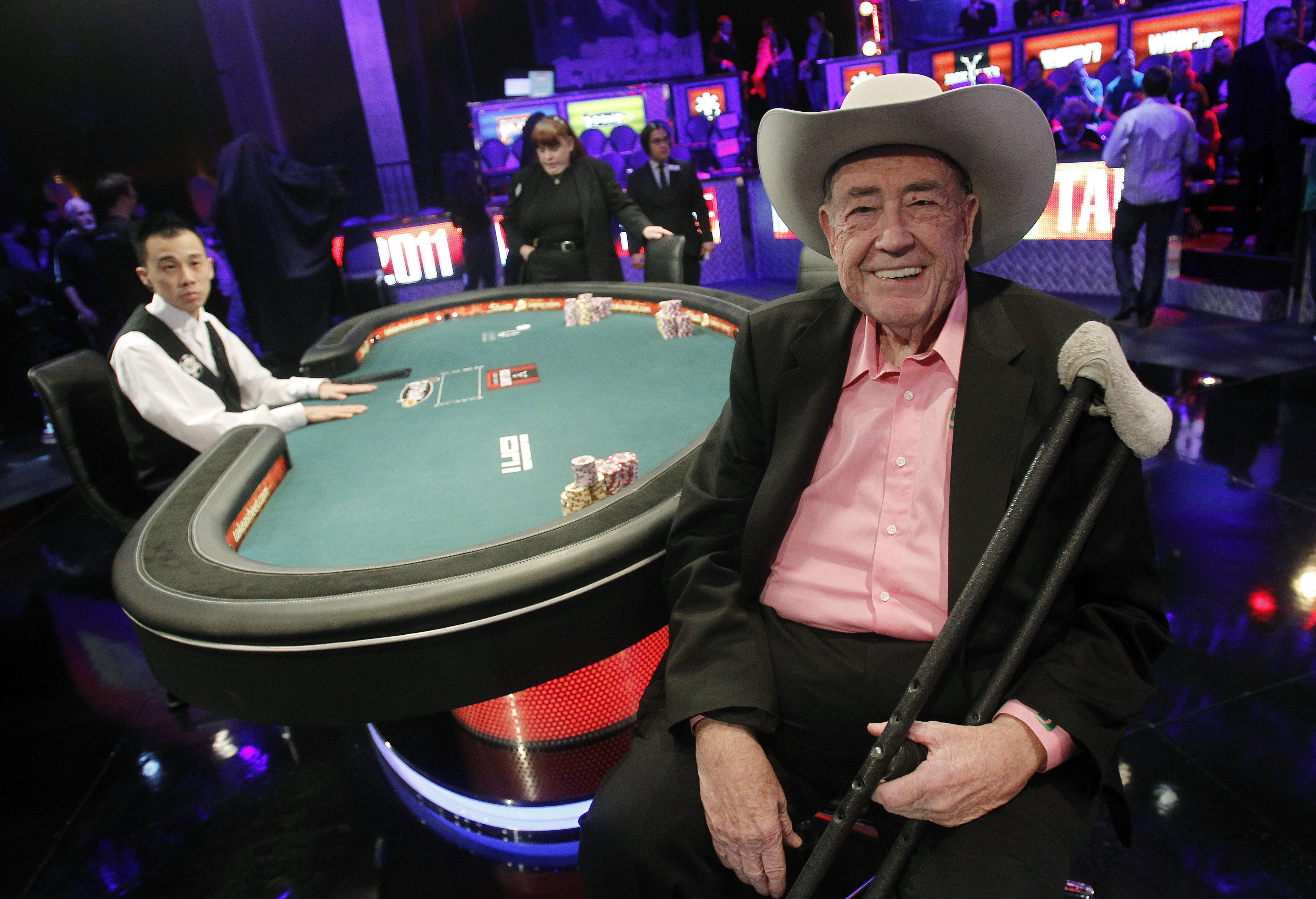 Doyle brunson signed world poker champion photo rare early graph w newest great content