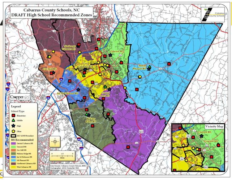1000's of students to be moved under proposed redistricting plan in Cabarrus  County