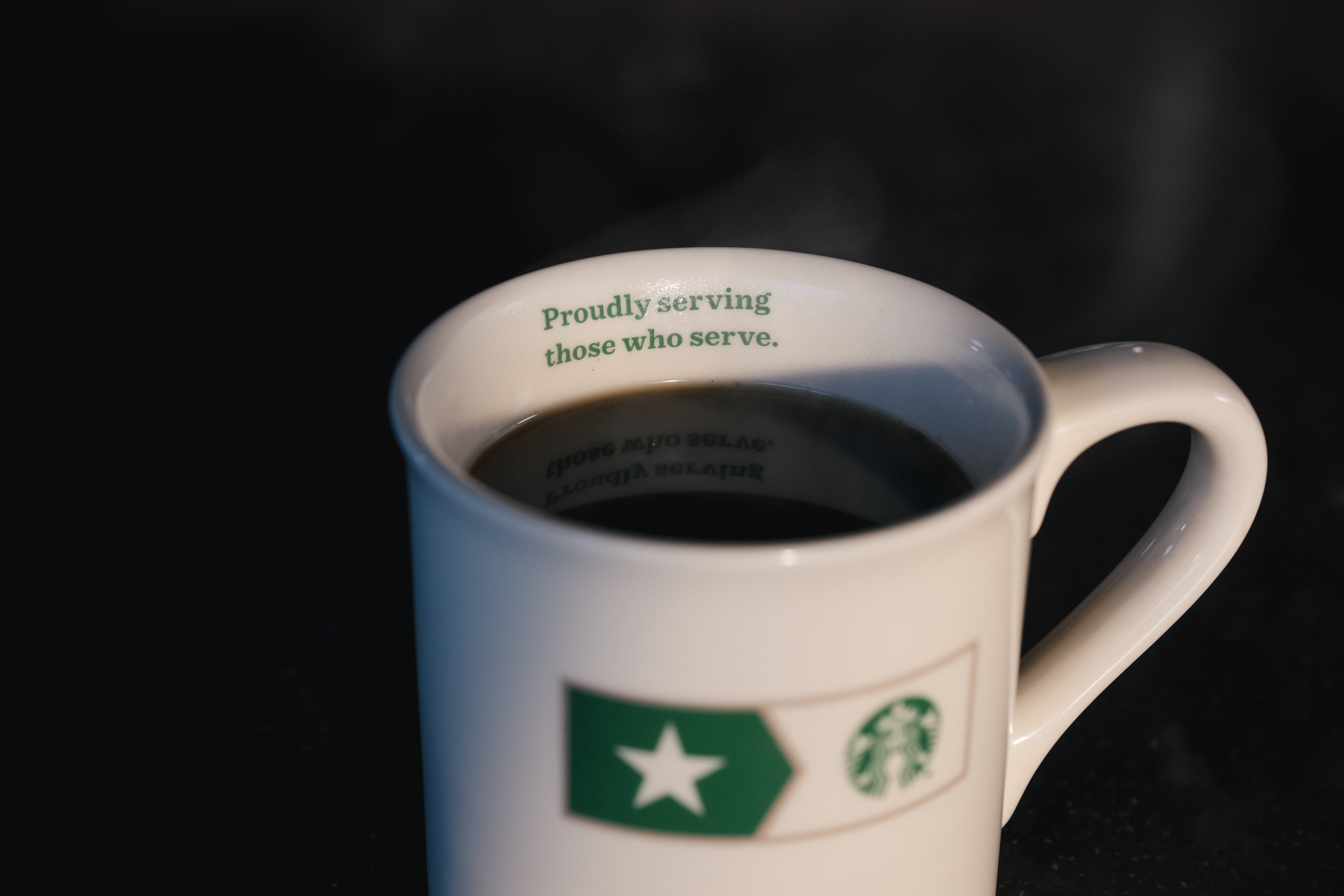 Starbucks honors military members and their families with free coffee and a  large donation