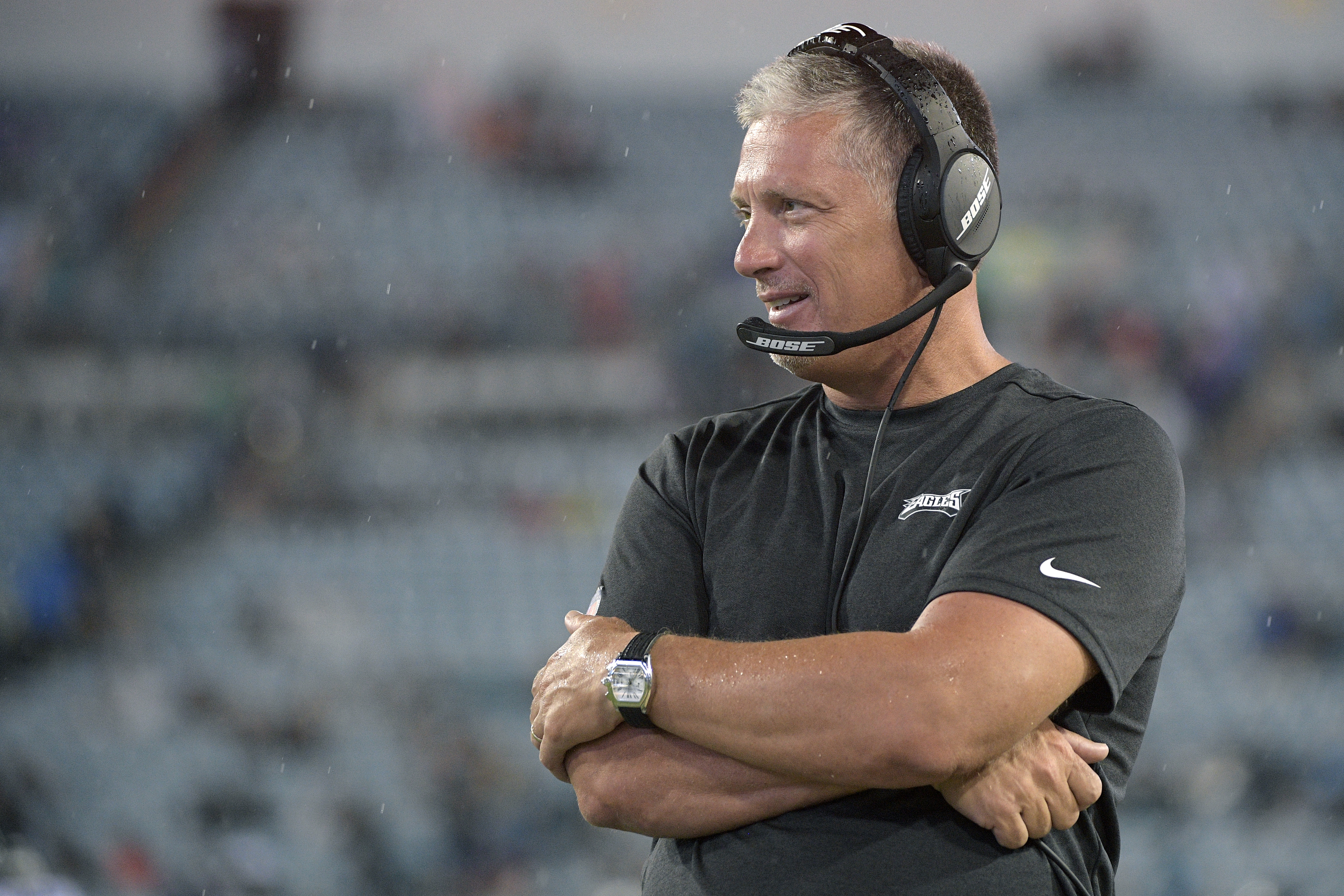 Cleveland Browns head coach Freddie Kitchens watches during the first half  of an NFL preseason football game against the Detroit Lions, Thursday, Aug.  29, 2019, in Cleveland. (AP Photo/Ron Schwane Stock Photo 