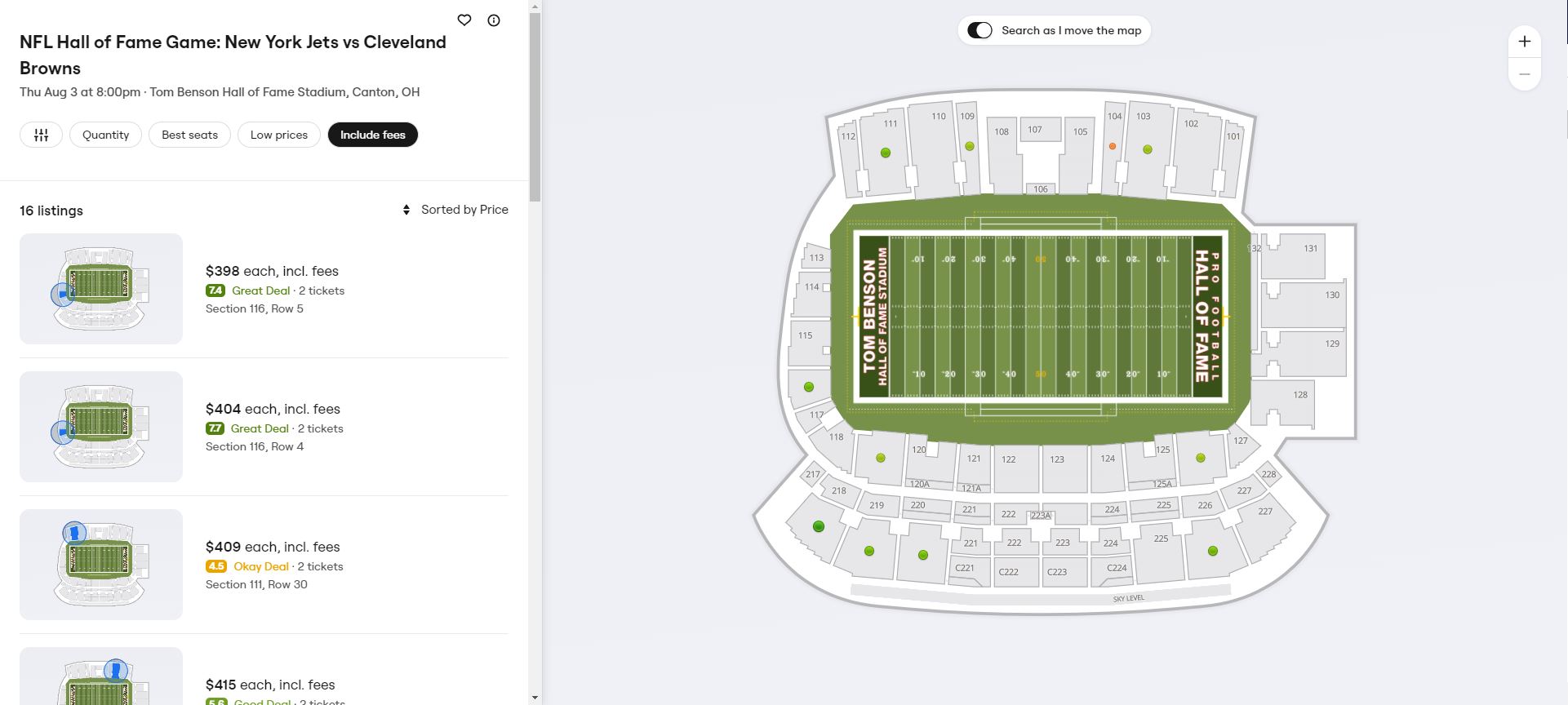 Insanely Expensive Ticket Prices For 'Hall Of Fame Game' Showed