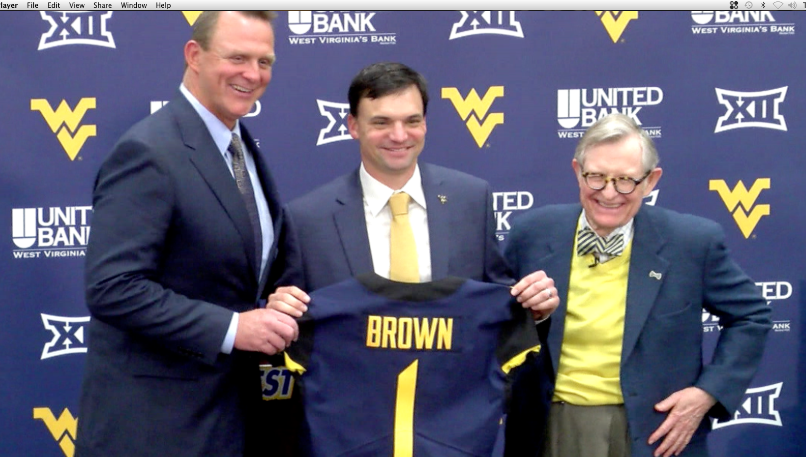 Brown introduced as WVU's 35th head football coach