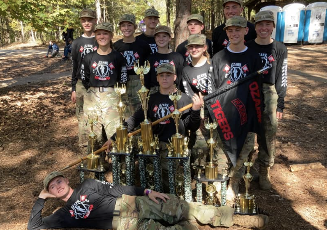 One-Rope Bridge at JROTC Raider National Championship