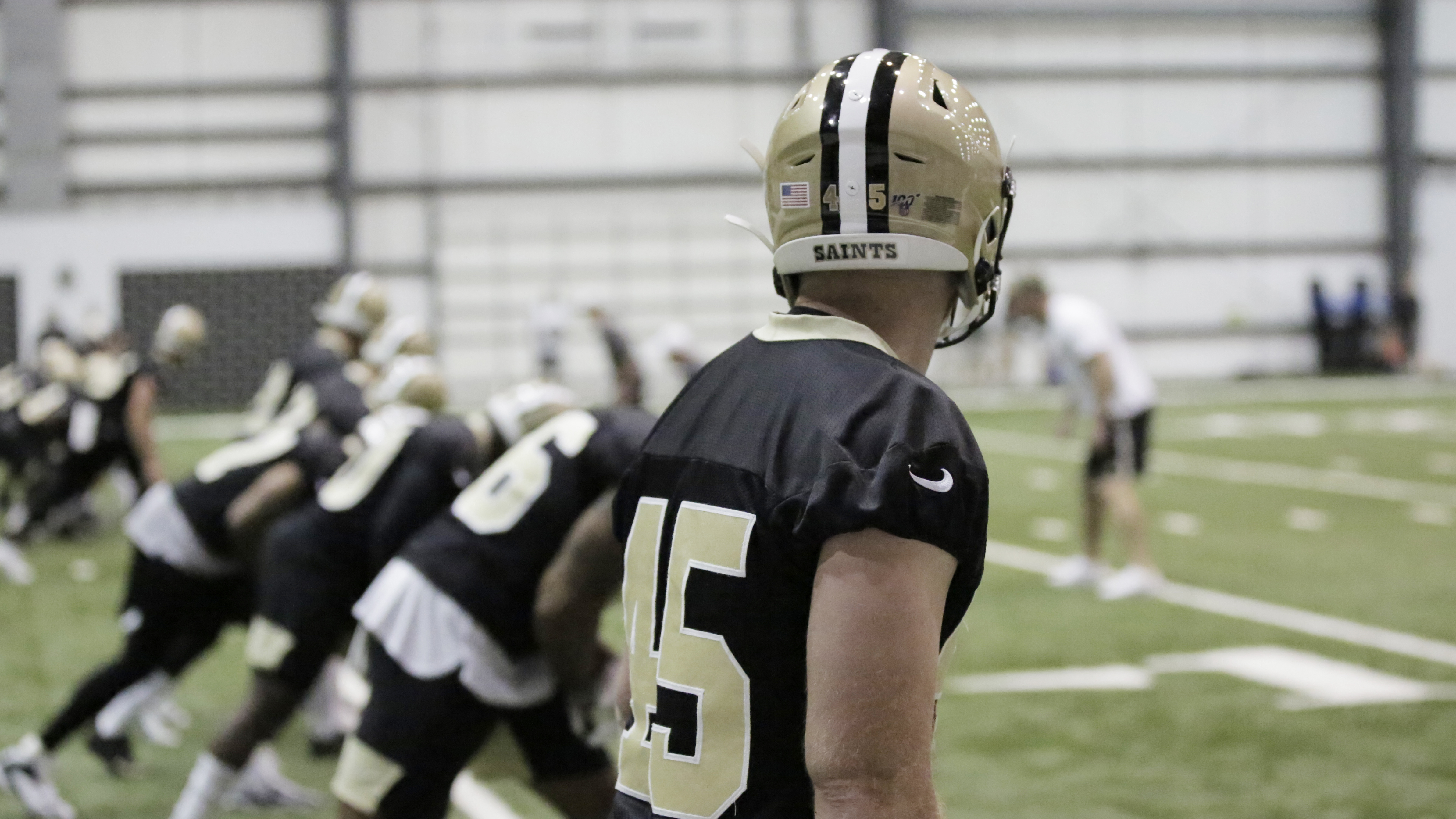 Dwayne 'The Rock' Johnson cheers for new Saints punter Lou Hedley