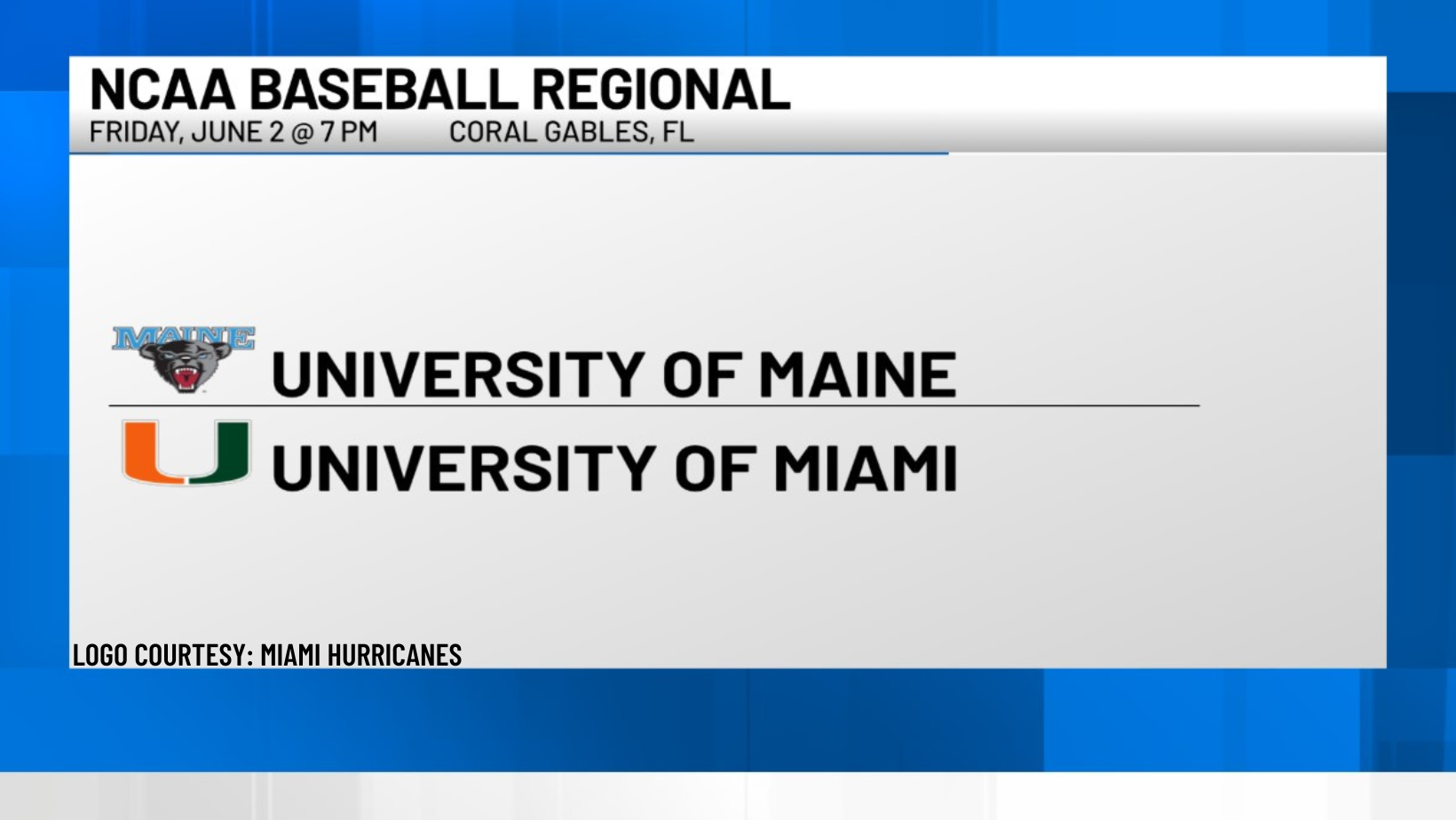 How to watch Miami Hurricanes in NCAA baseball regional on streaming