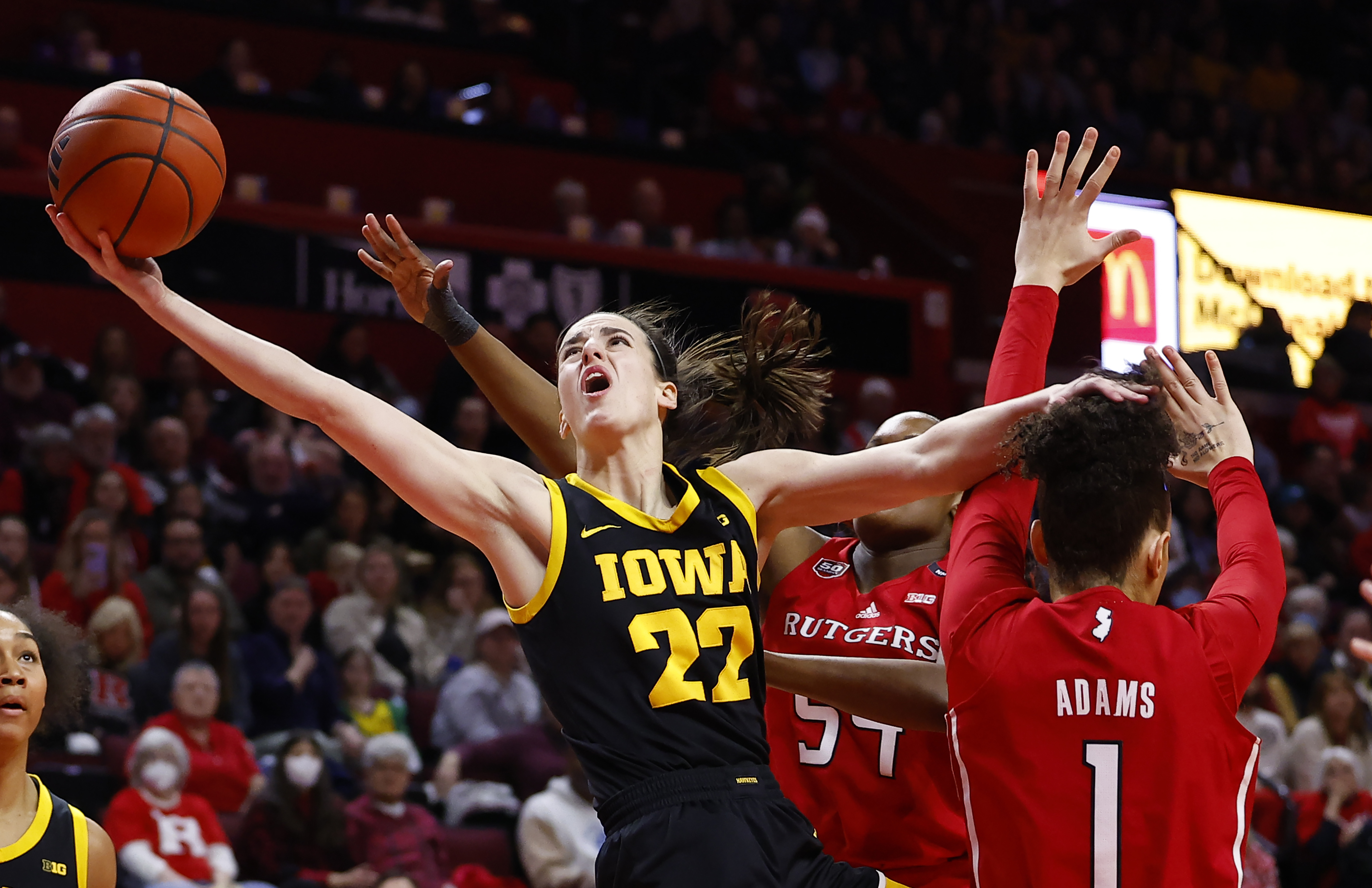 Caitlin Clark has 14th career triple-double to lead No. 4 Iowa women to  103-69 rout of Rutgers