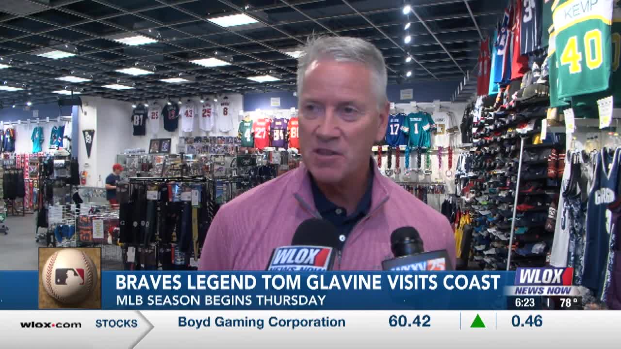 Baseball Hall of Famer Tom Glavine visits Gulf Coast ahead of MLB Opening  Day