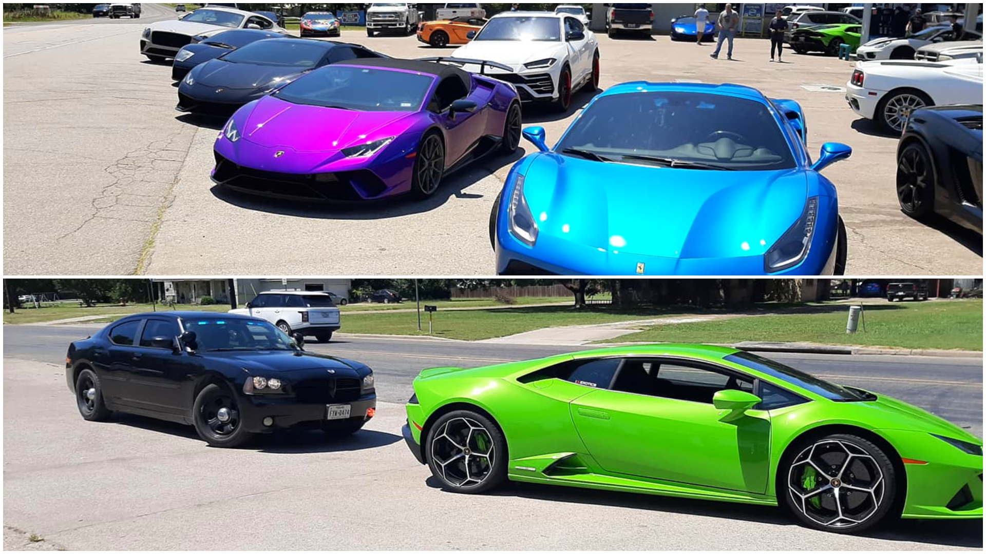 The Lamborghini Club of Houston makes a pit stop in Central Texas