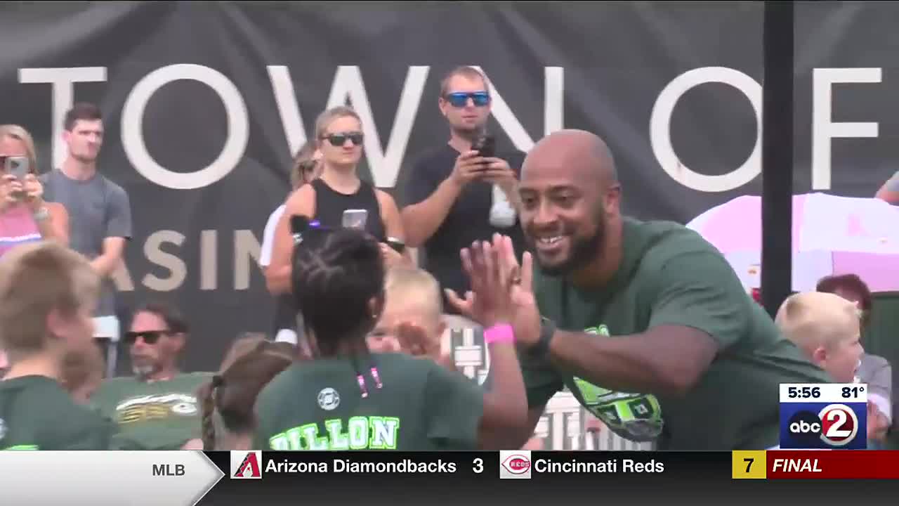 Photos: Packers RB AJ Dillon hosts football camp at Titletown