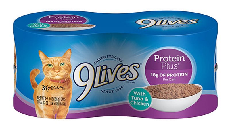 9 lives on sale protein plus recall