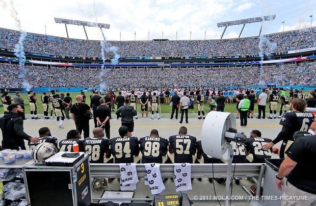 Saints fans burn memorabilia, boycott team after 10 players protest during  national anthem