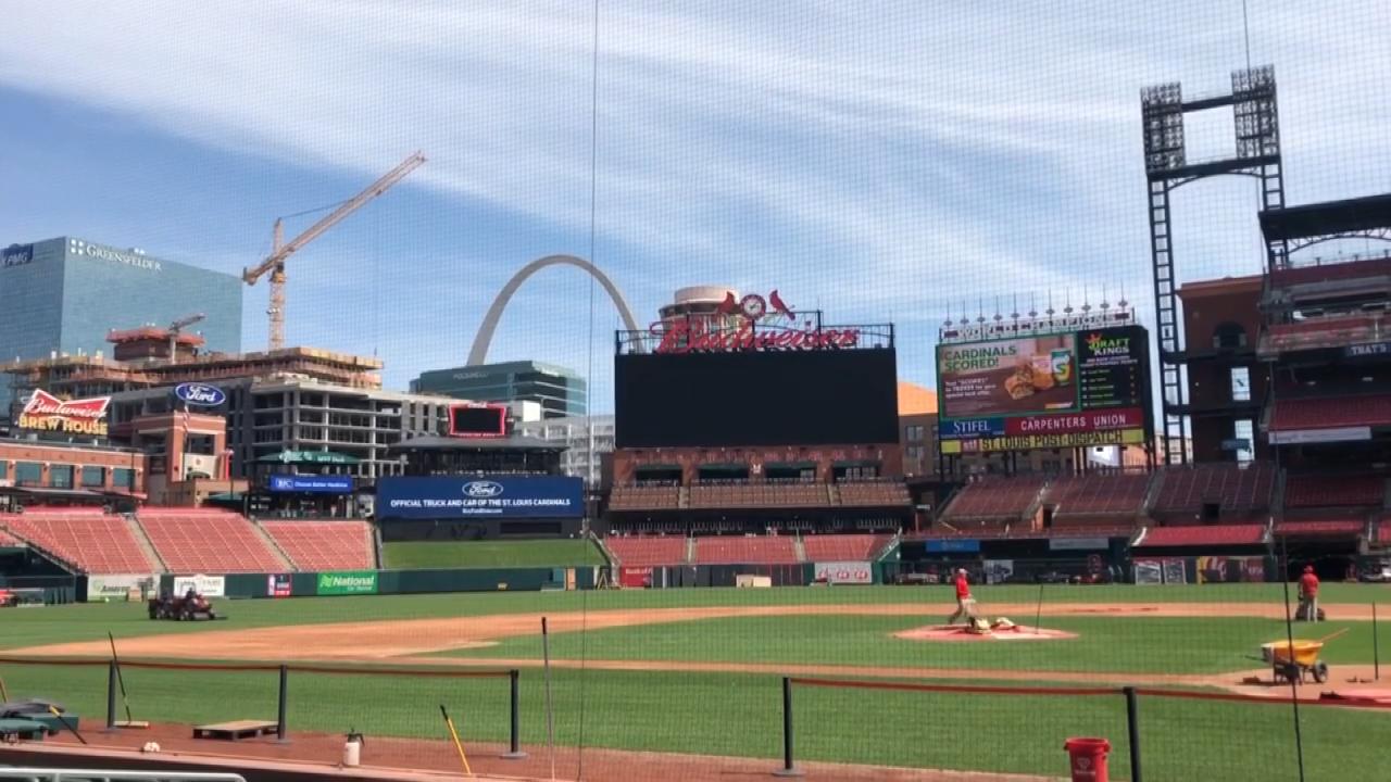 busch stadium batting practice